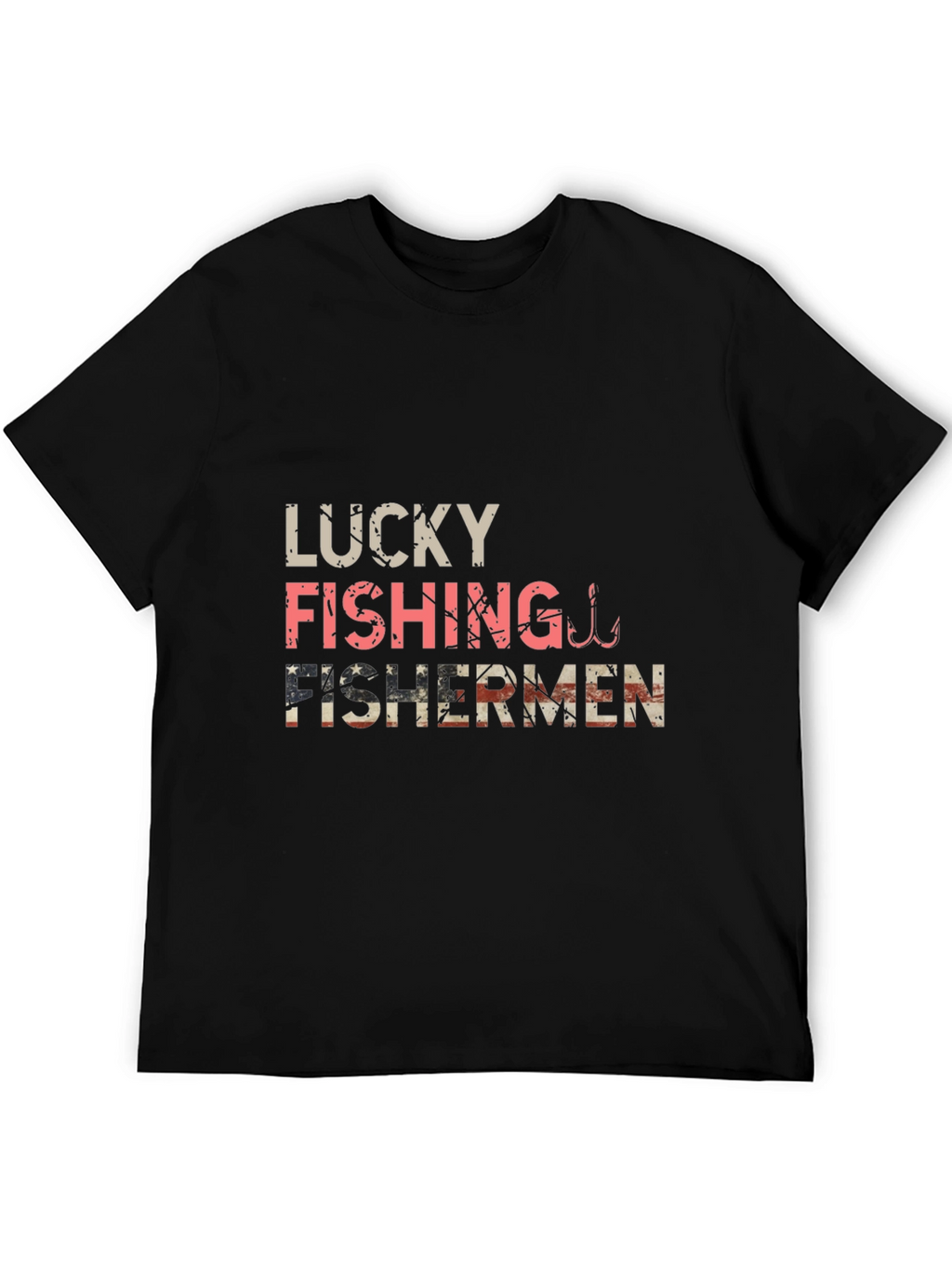 Lucky Fishing Fisherman Graphic Tee
