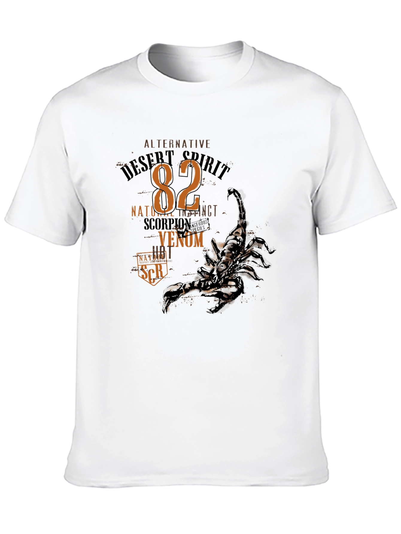Desert Spirit Scorpion Graphic T-Shirt - Black