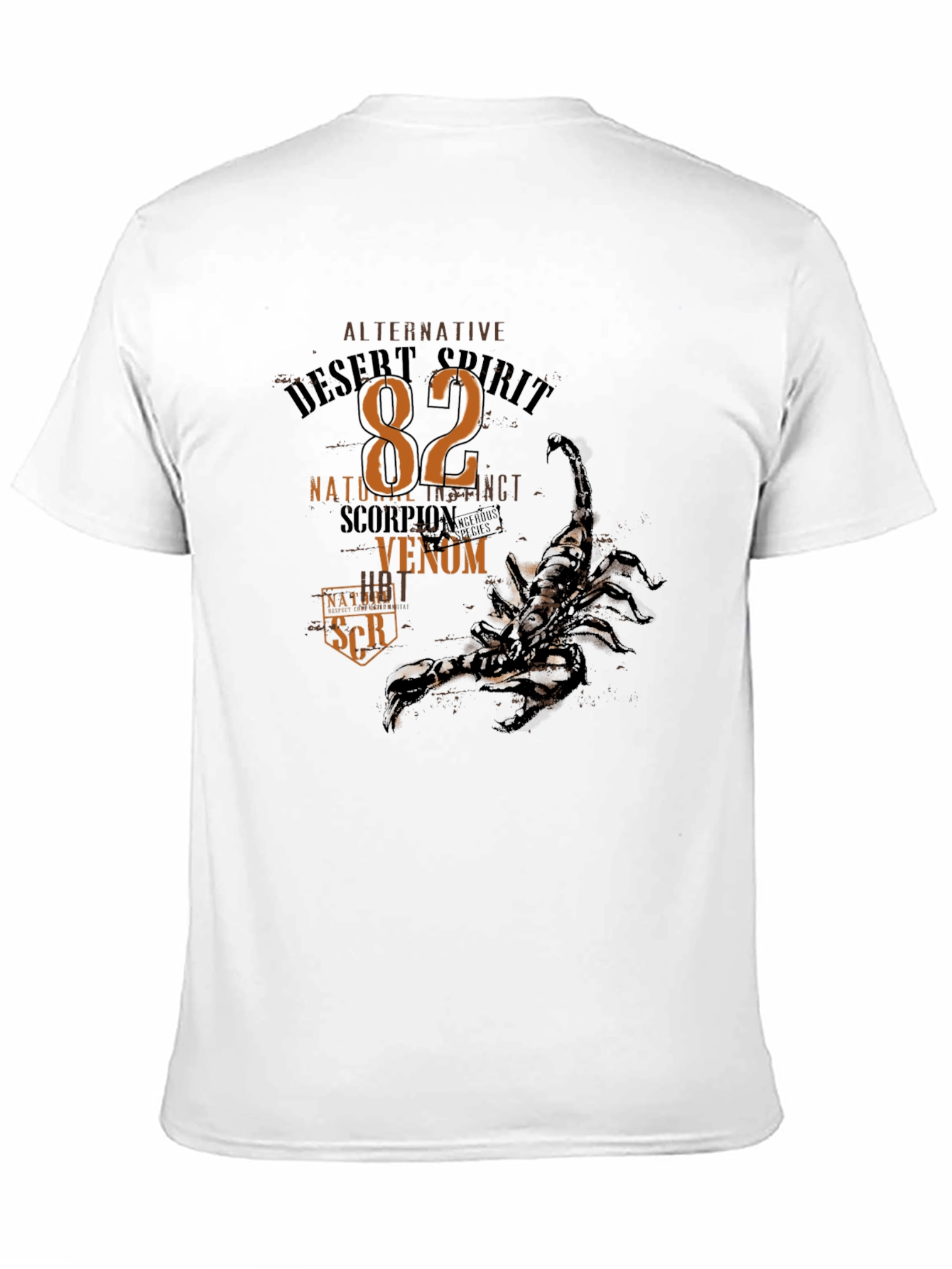 Desert Spirit Scorpion Graphic T-Shirt - Black