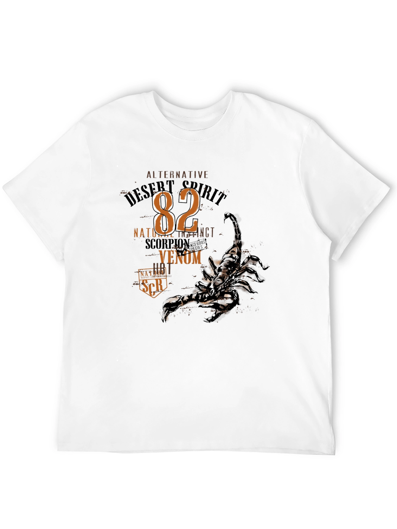 Desert Spirit Scorpion Graphic T-Shirt - Black