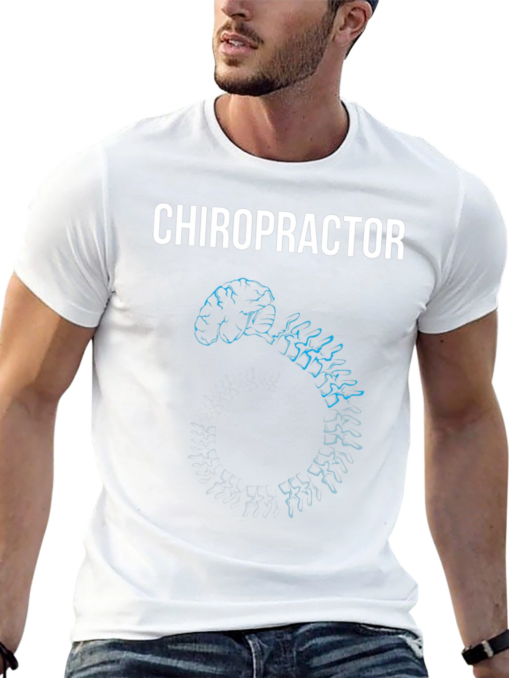 Chiropractor Brain & Spine Anatomy T-Shirt