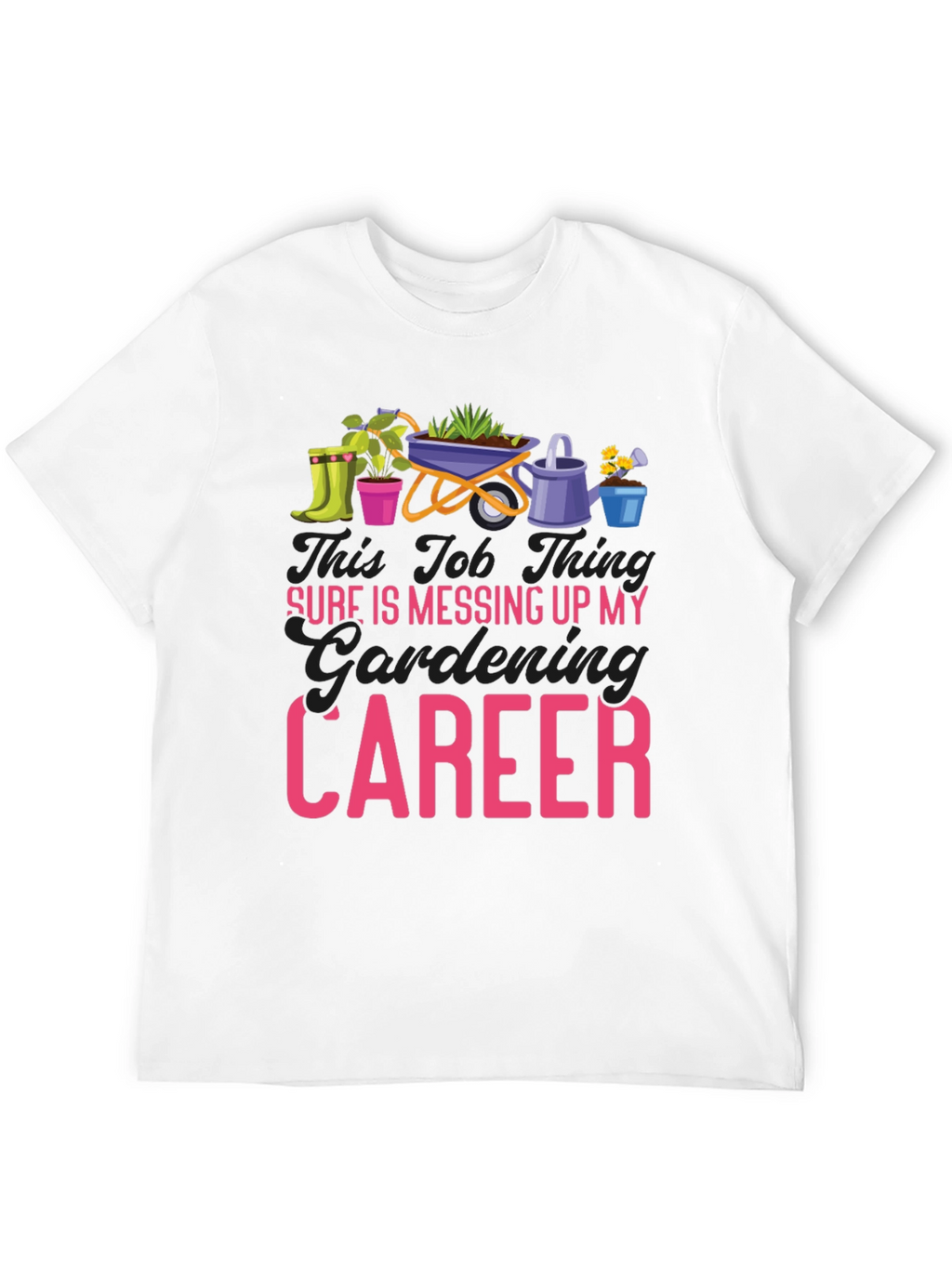 Gardening Career Graphic Tee - Black