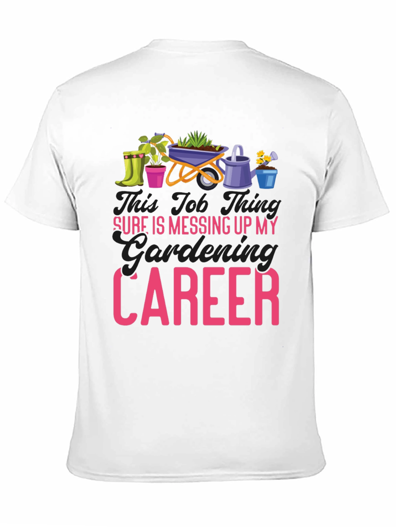 Gardening Career Graphic Tee - Black