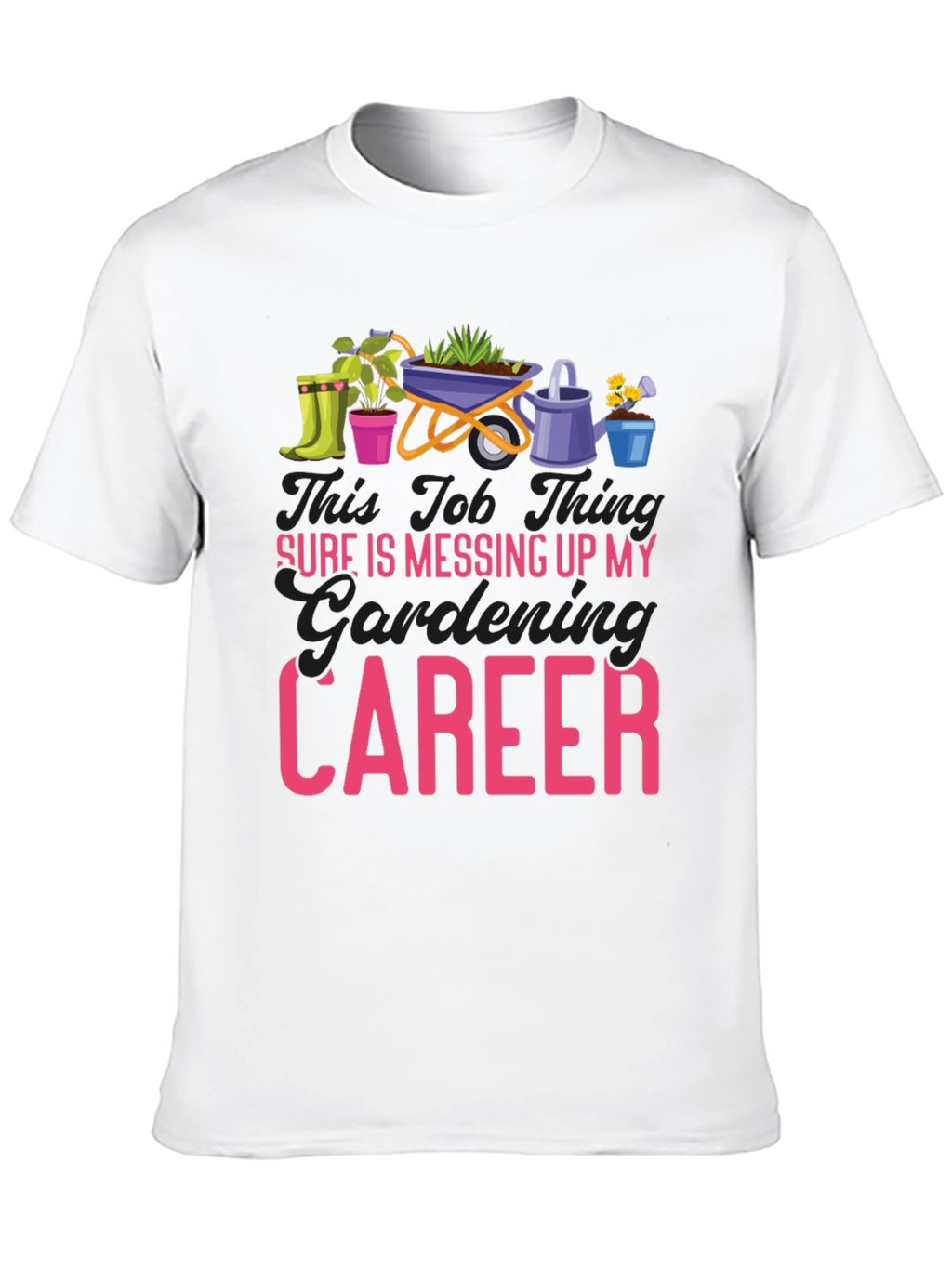 Gardening Career Graphic Tee - Black
