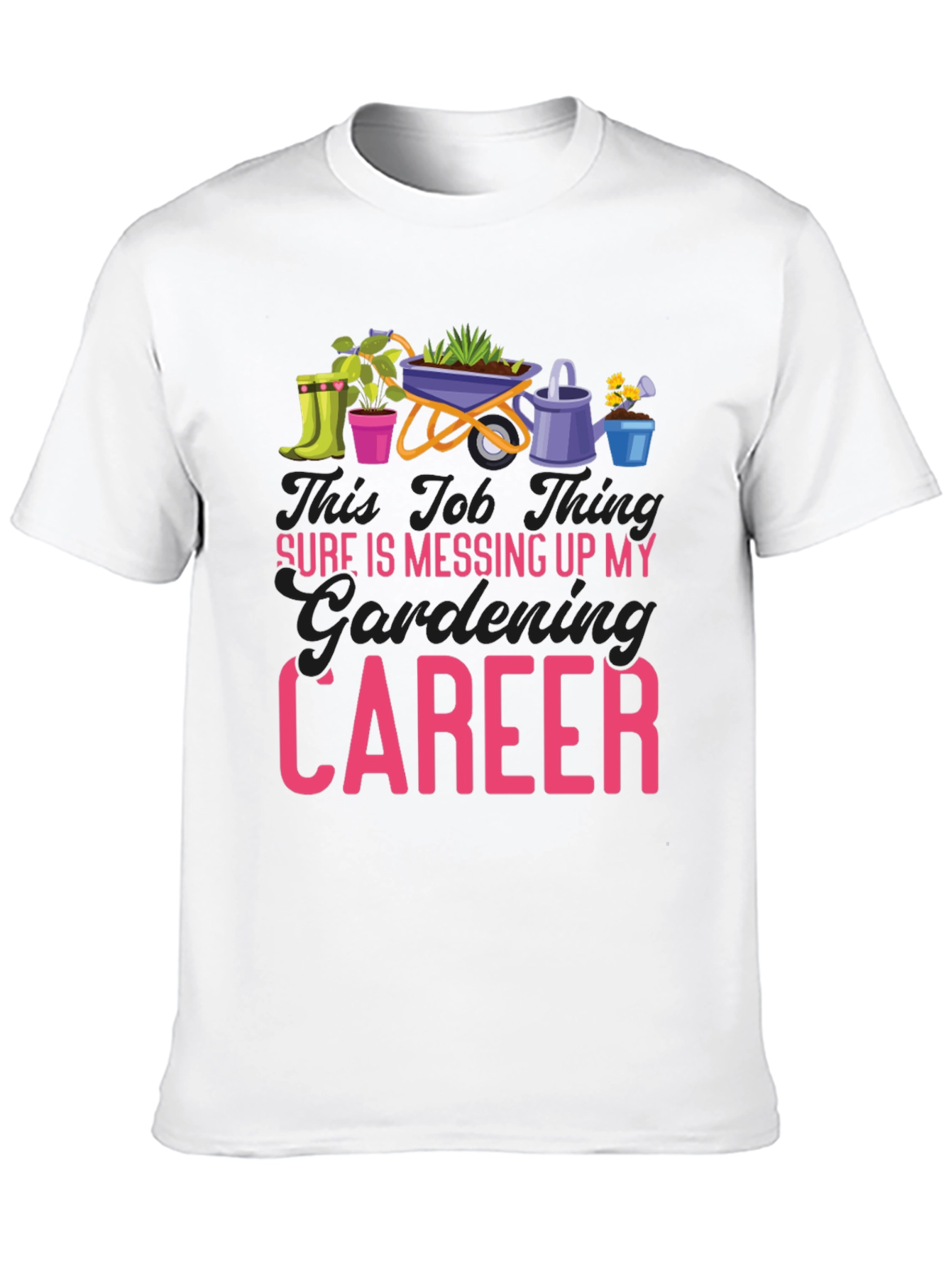 Gardening Career Graphic Tee - Black