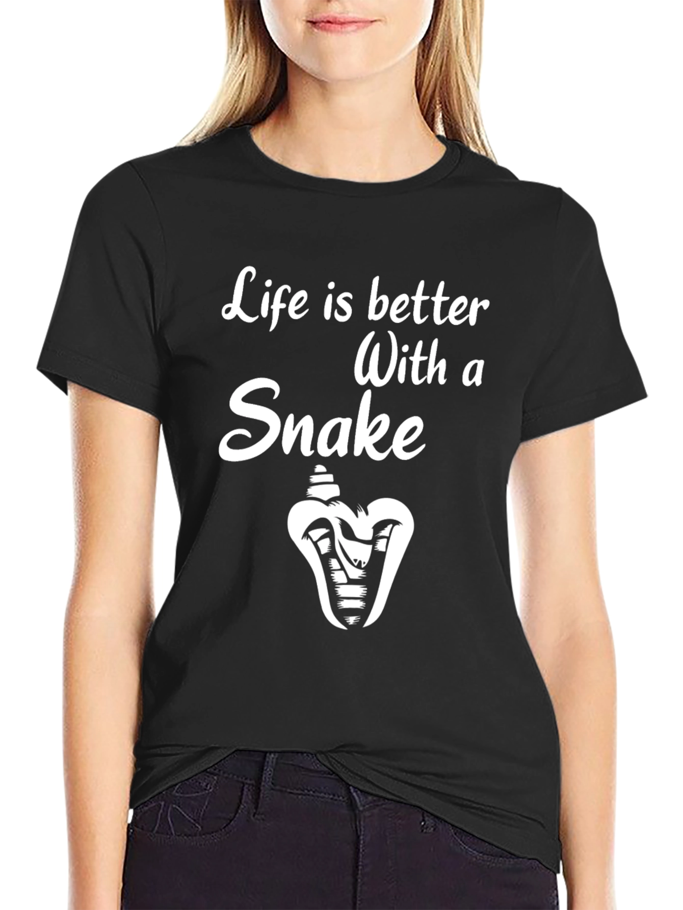 Life is Better with a Snake Graphic T-Shirt