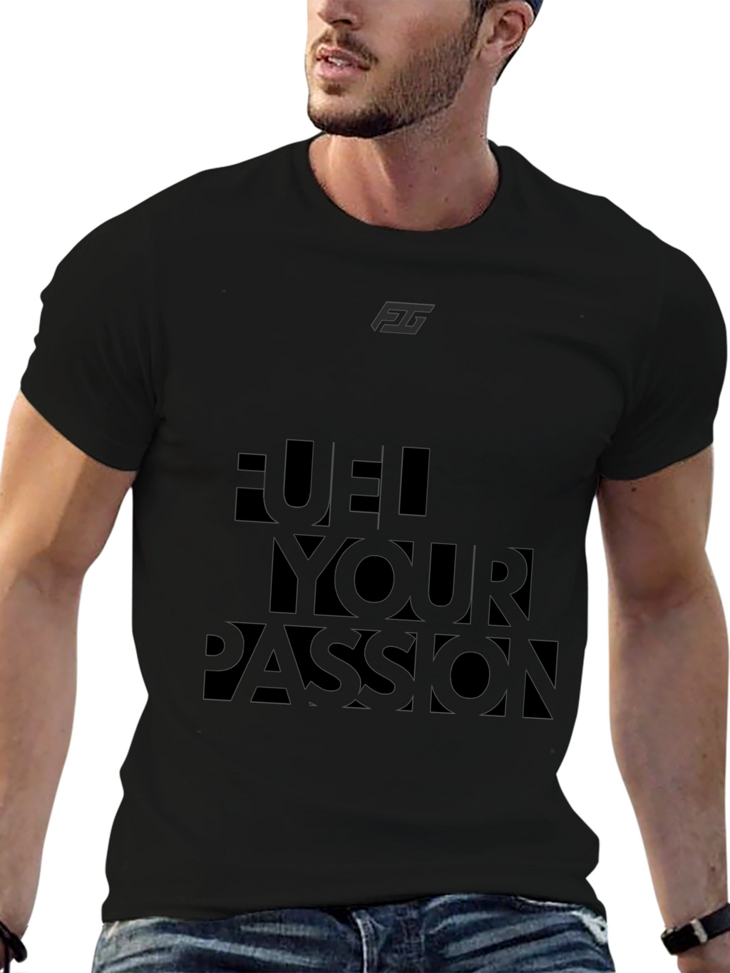 Fuel Your Passion Black Tee