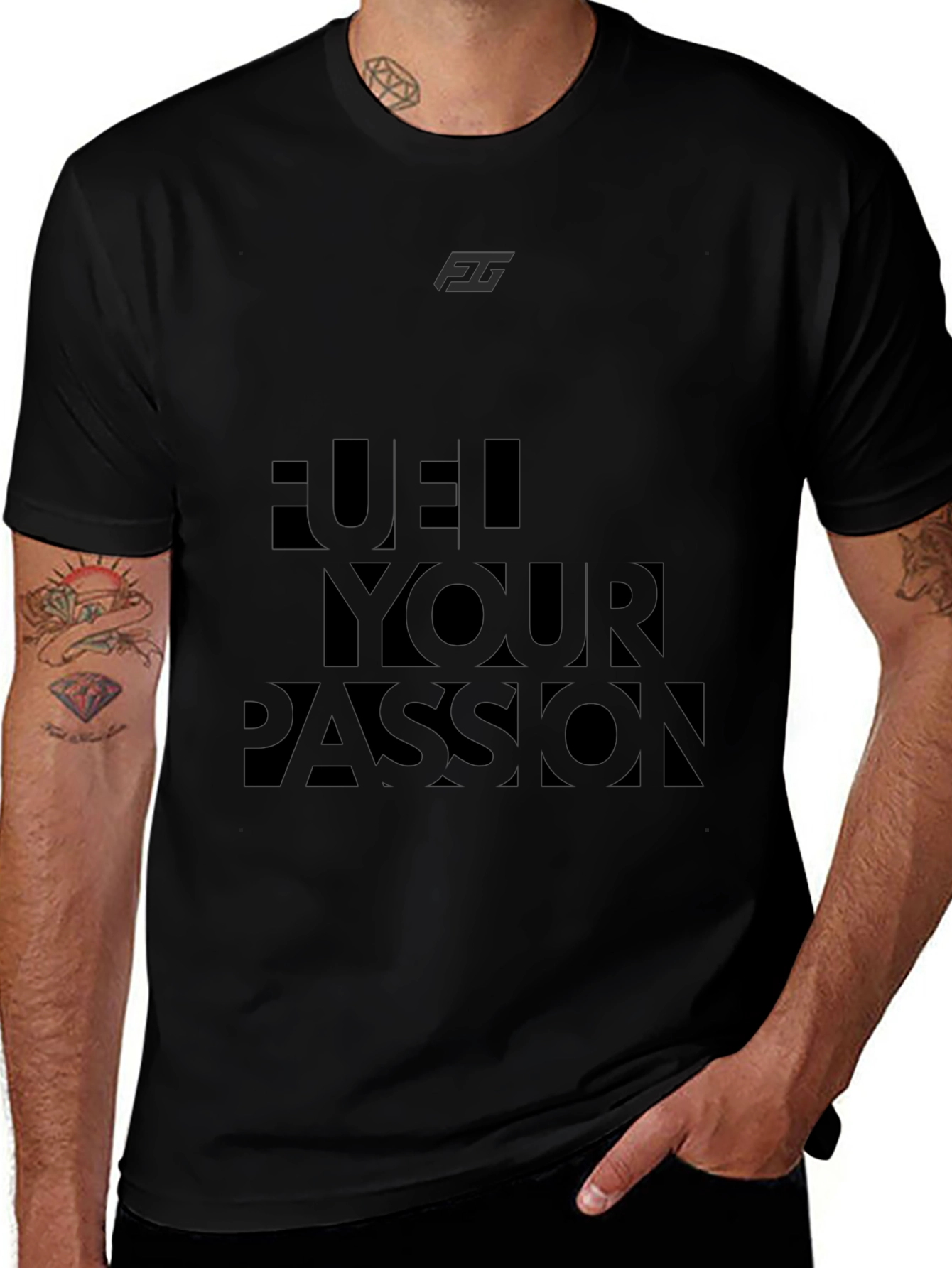 Fuel Your Passion Black Tee