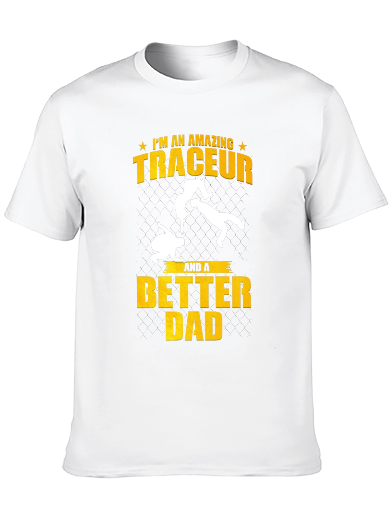 Amazing Traceur Better Dad Black T-Shirt
