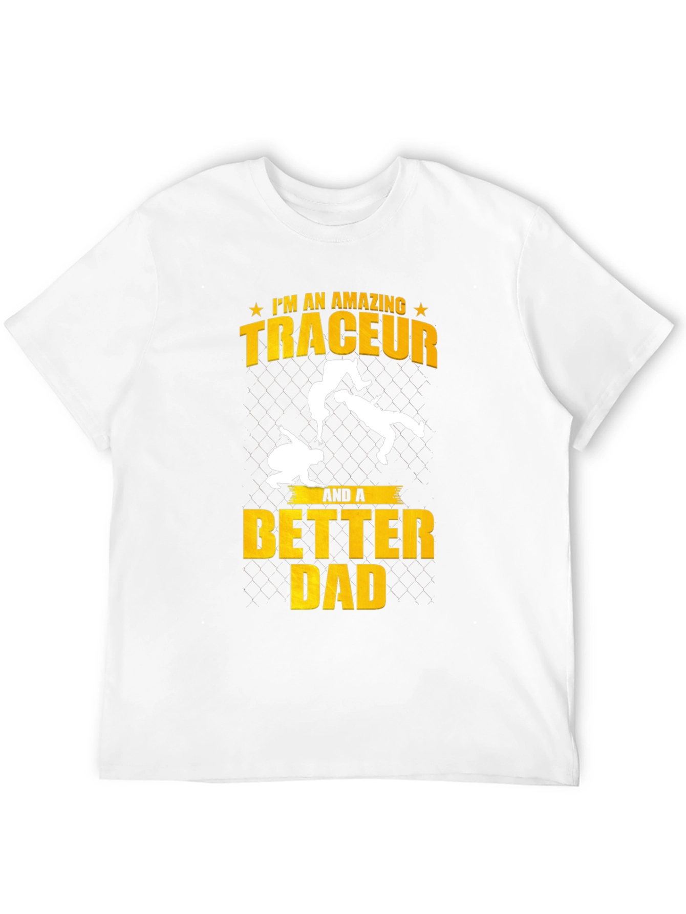 Amazing Traceur Better Dad Black T-Shirt