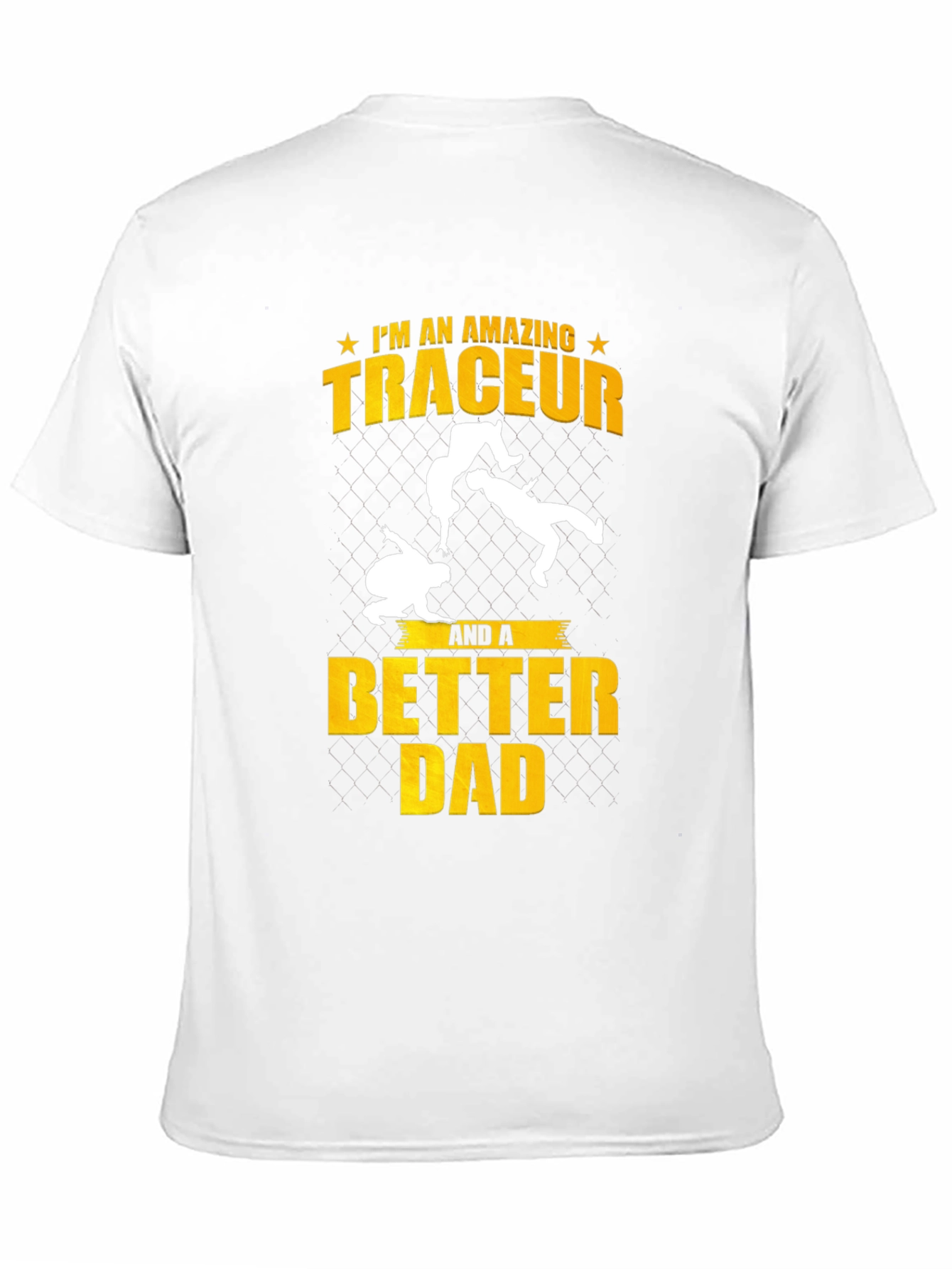 Amazing Traceur Better Dad Black T-Shirt