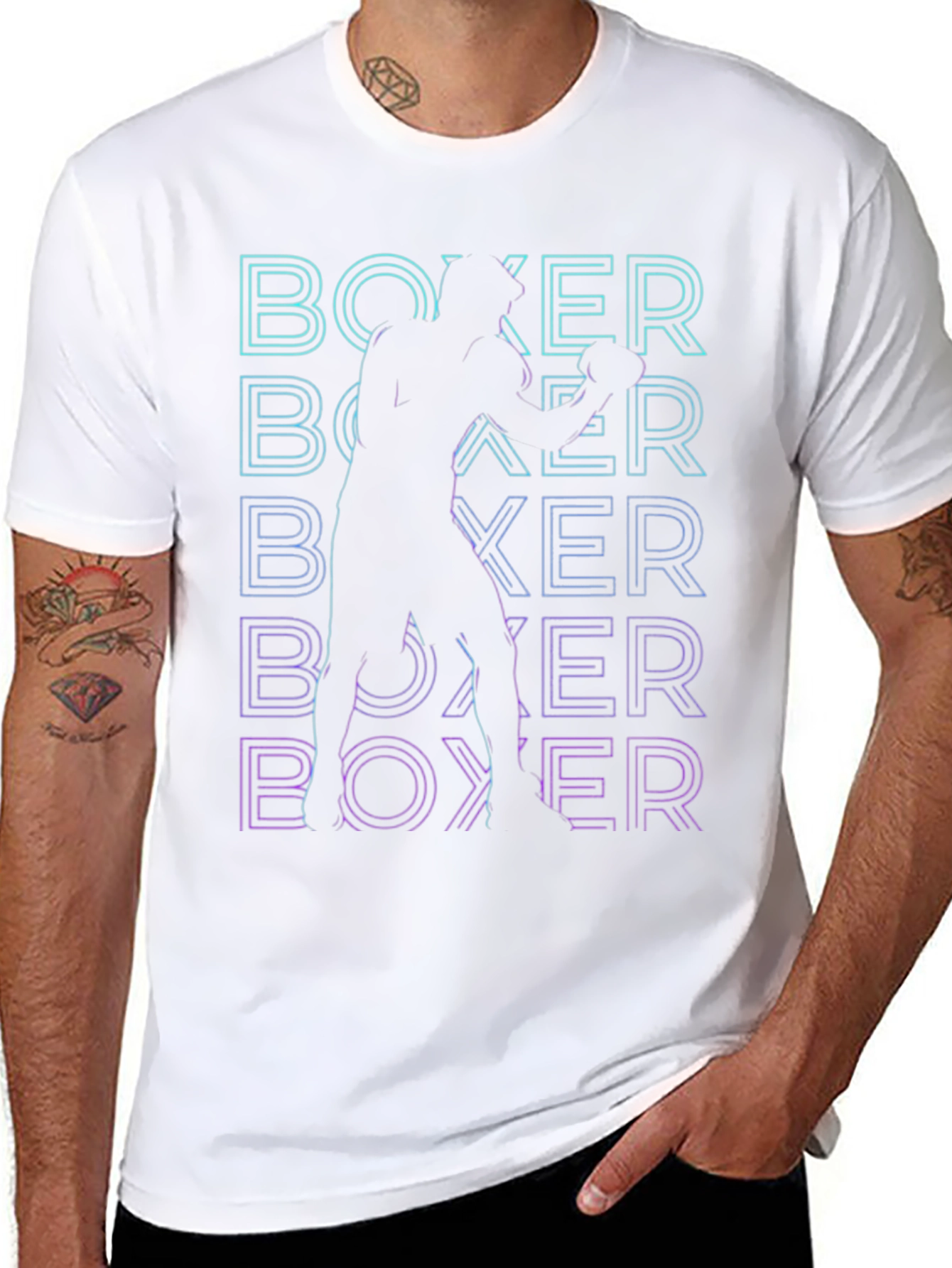 Boxer Graphic T-Shirt - Black