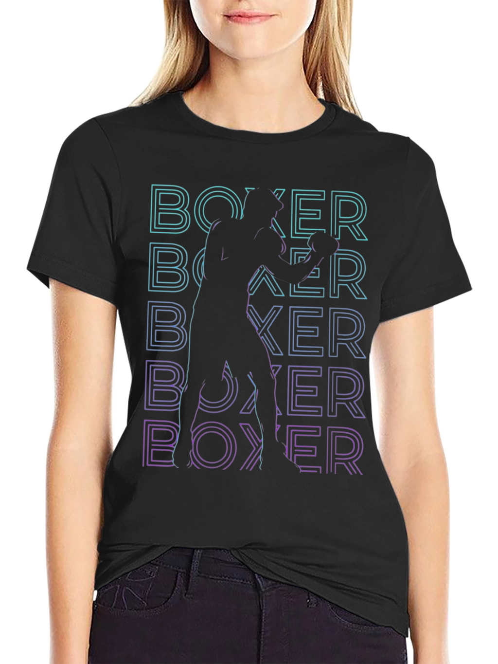 Boxer Graphic T-Shirt - Black