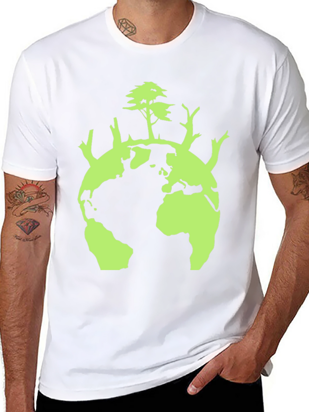 Earth Tree Graphic Tee - Eco-Friendly Design