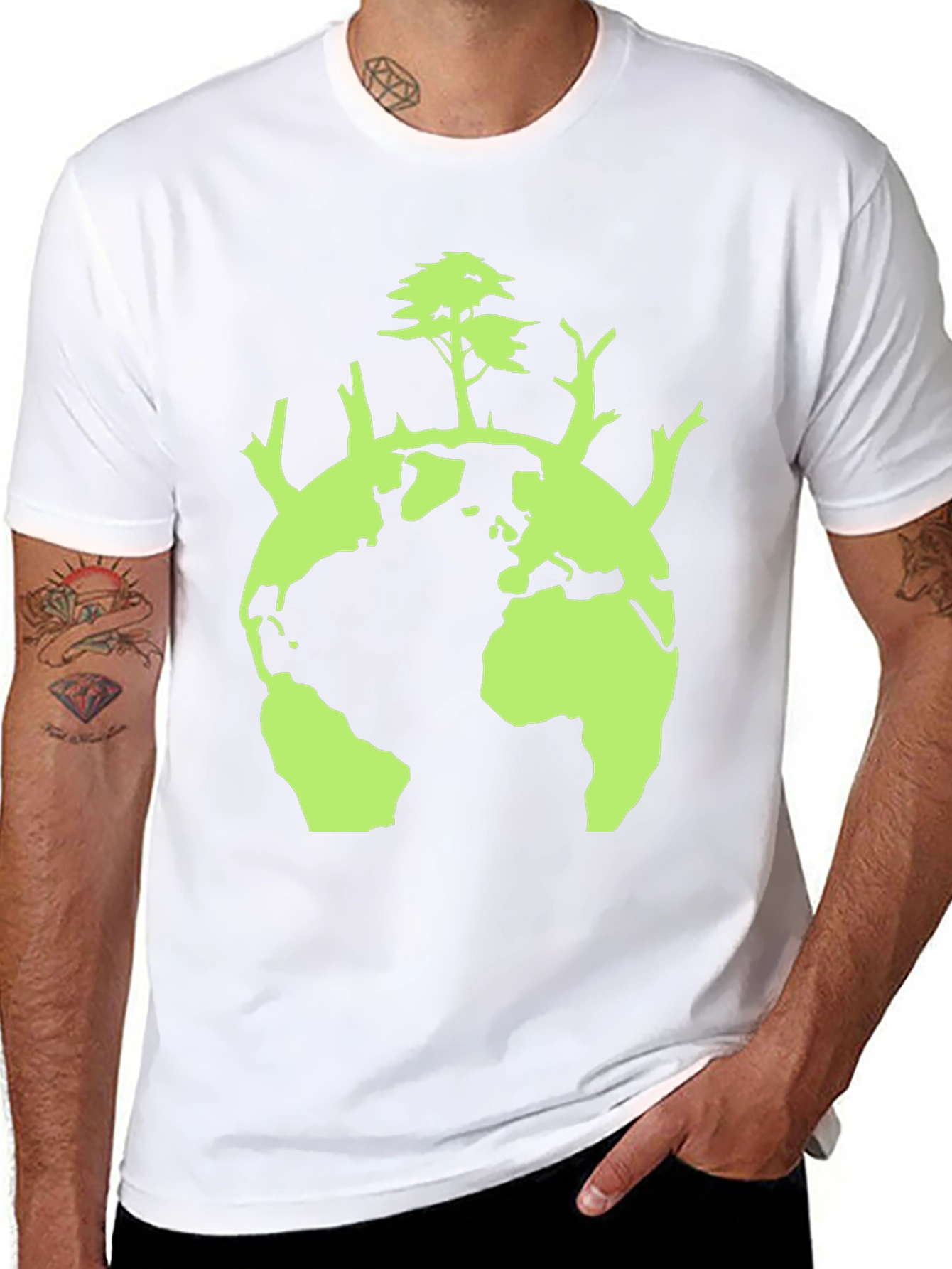 Earth Tree Graphic Tee - Eco-Friendly Design