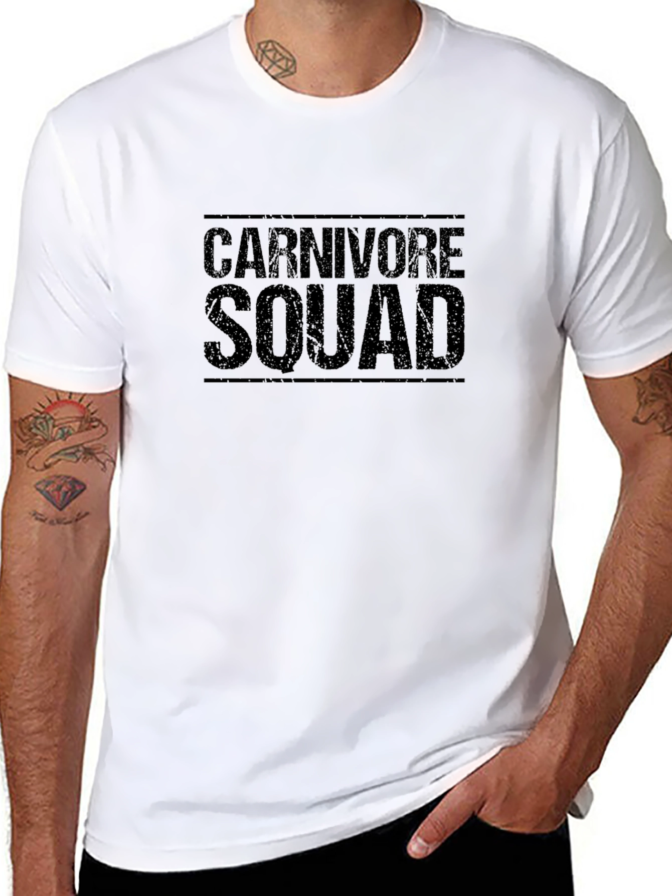 Carnivore Squad Black Graphic Tee - Unisex