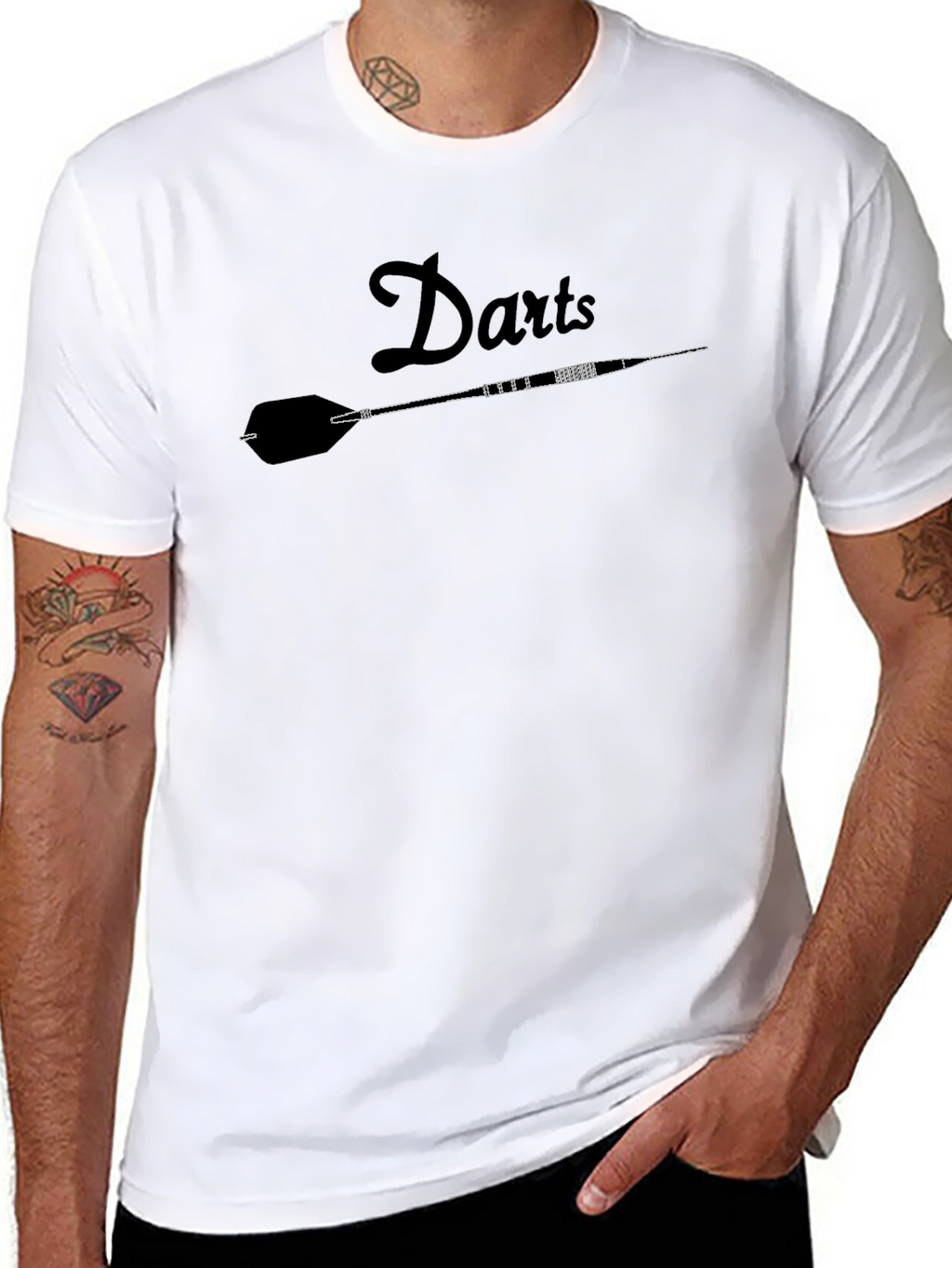 Darts Graphic T-Shirt - Casual Cotton Tee