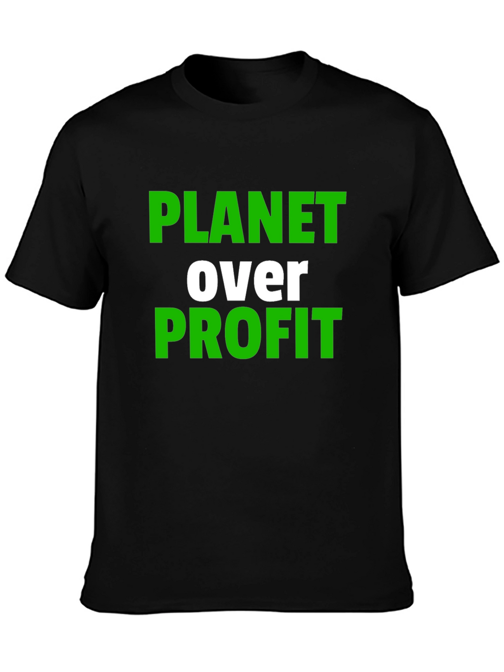 Planet Over Profit Graphic Tee - Black