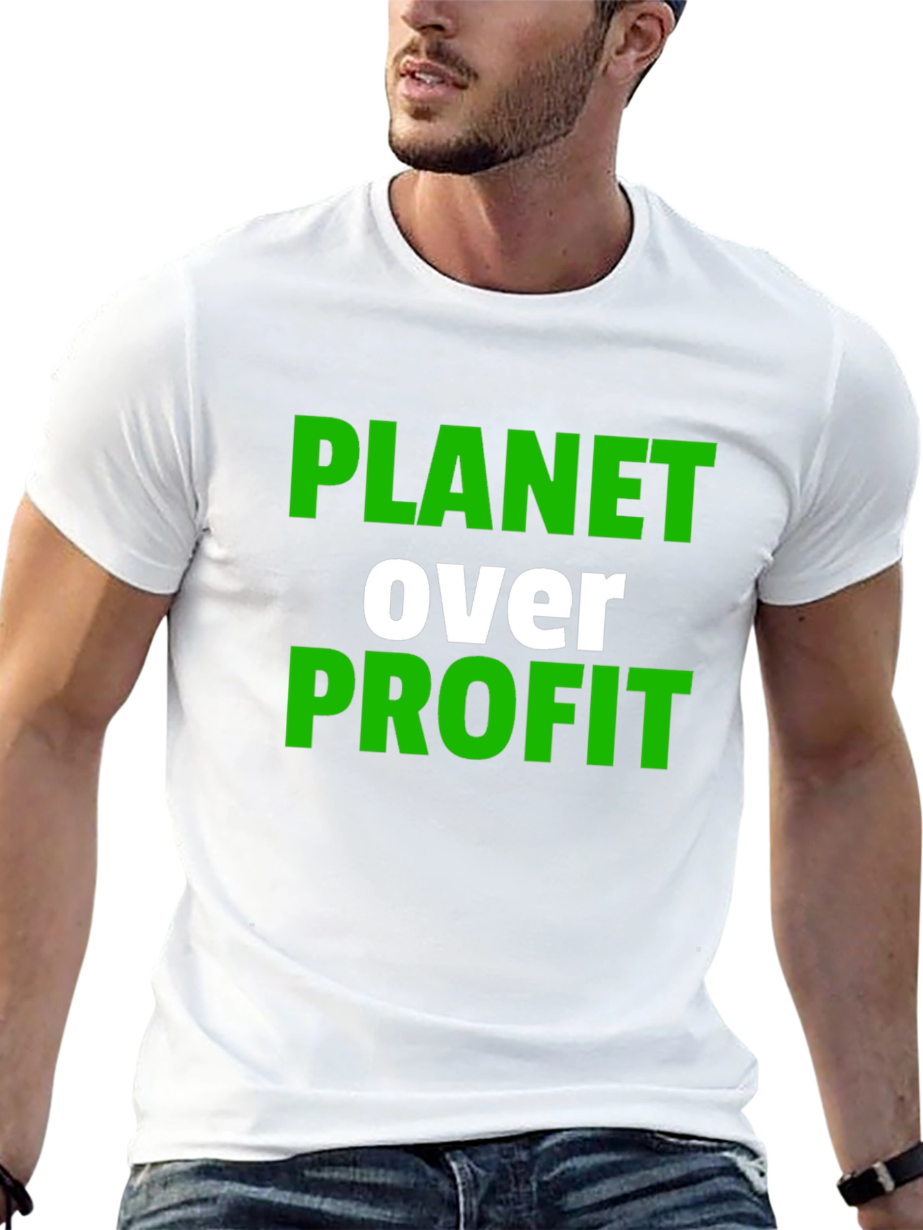 Planet Over Profit Graphic Tee - Black