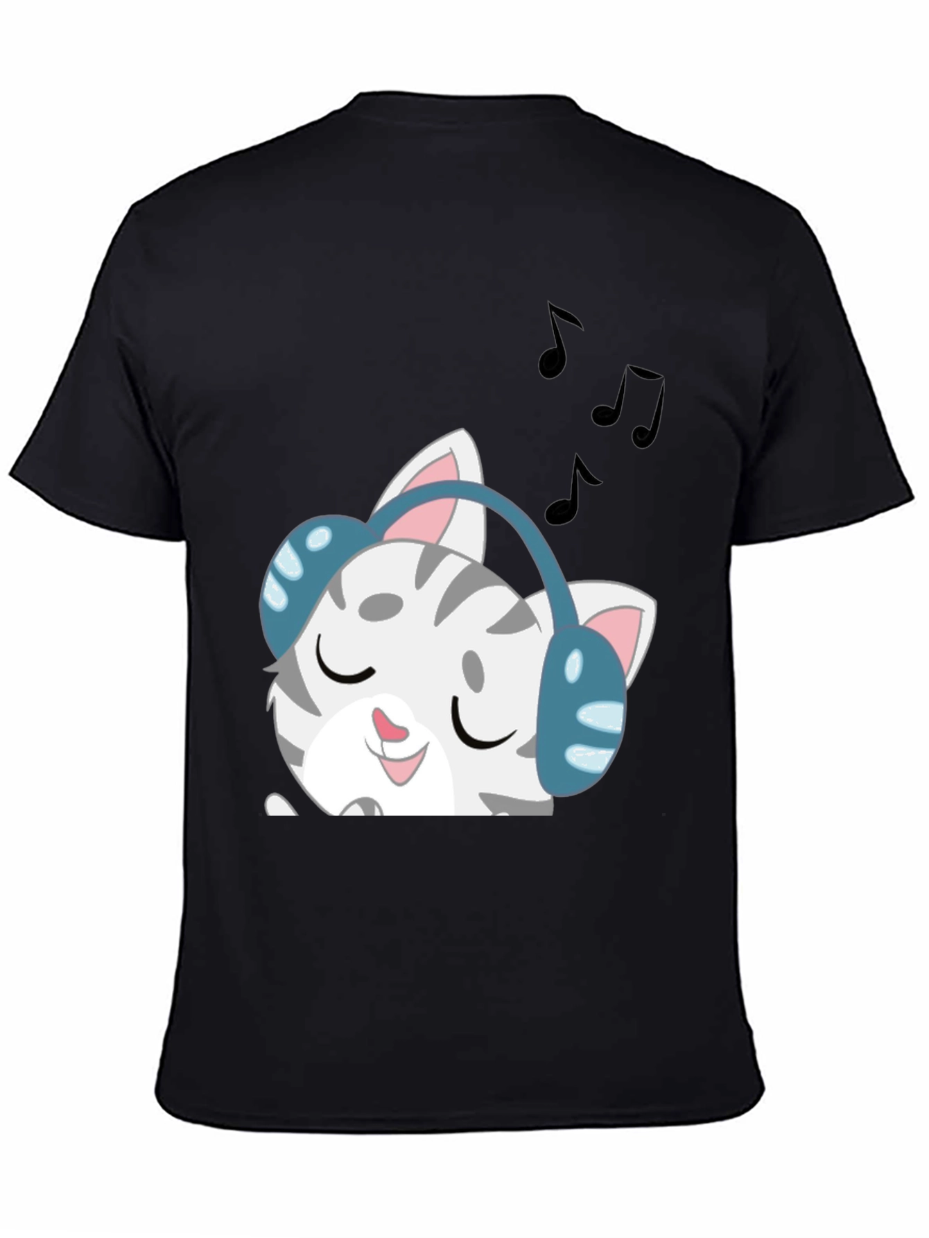 Cool Cat Headphones T-Shirt