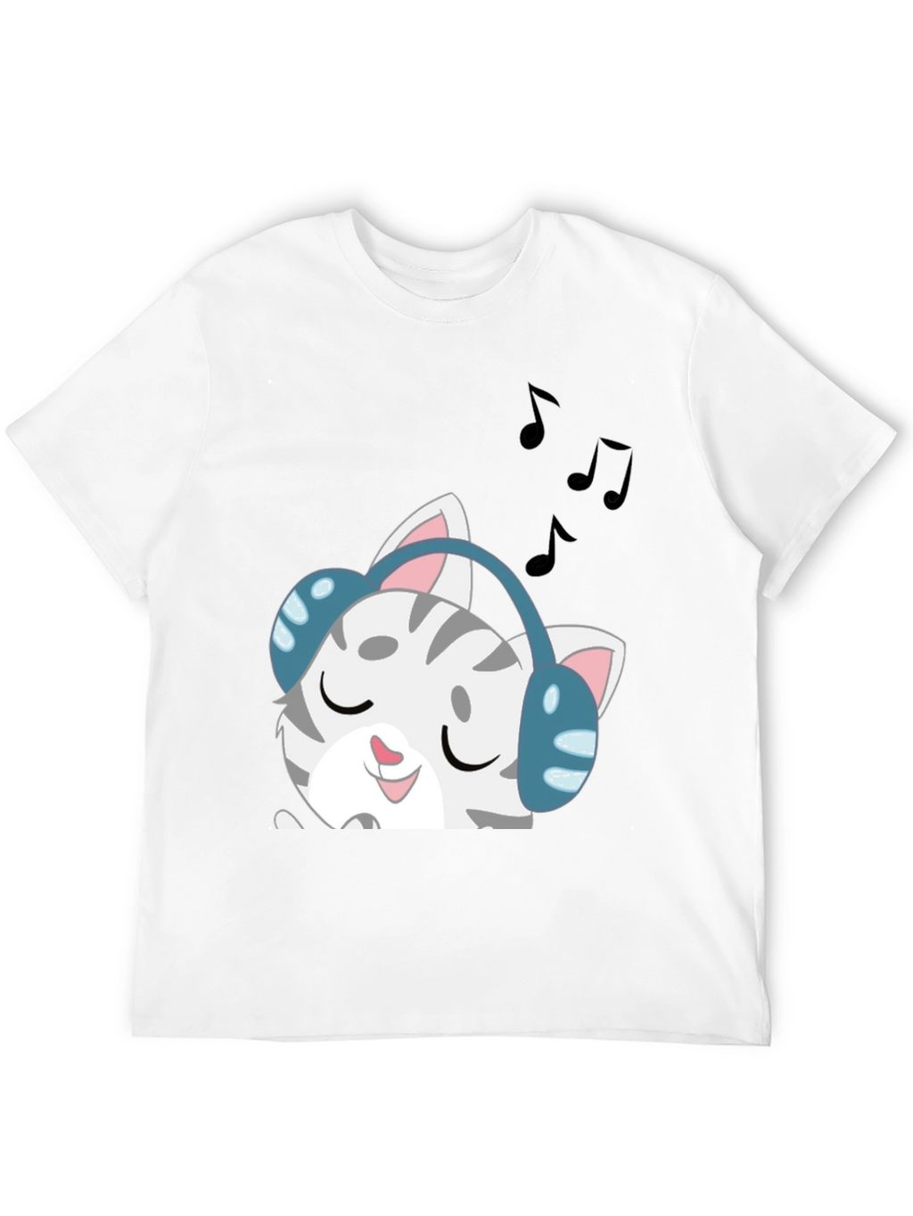 Cool Cat Headphones T-Shirt