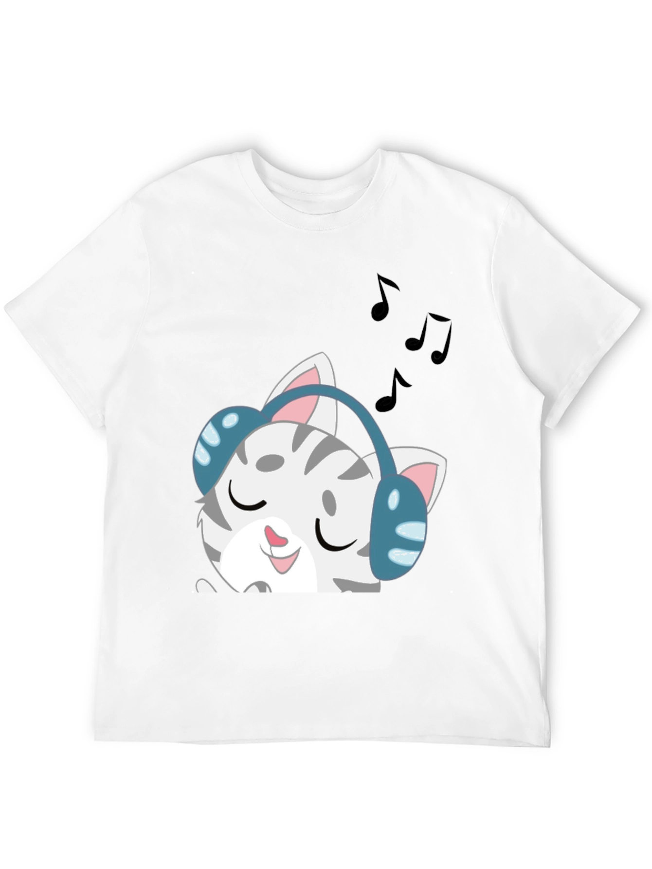 Cool Cat Headphones T-Shirt