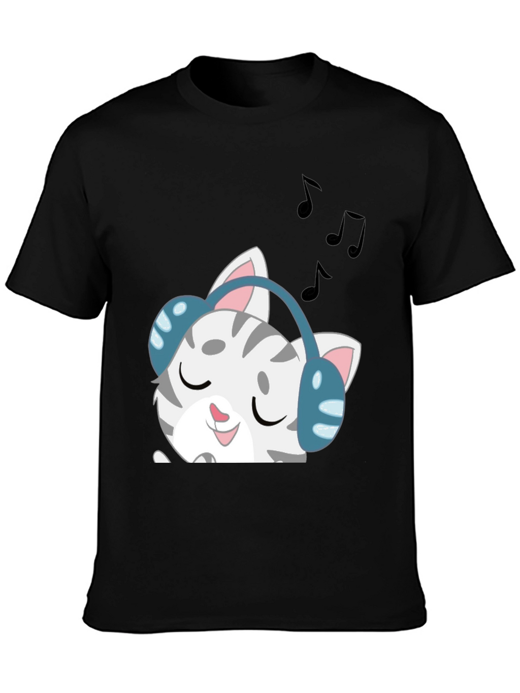 Cool Cat Headphones T-Shirt