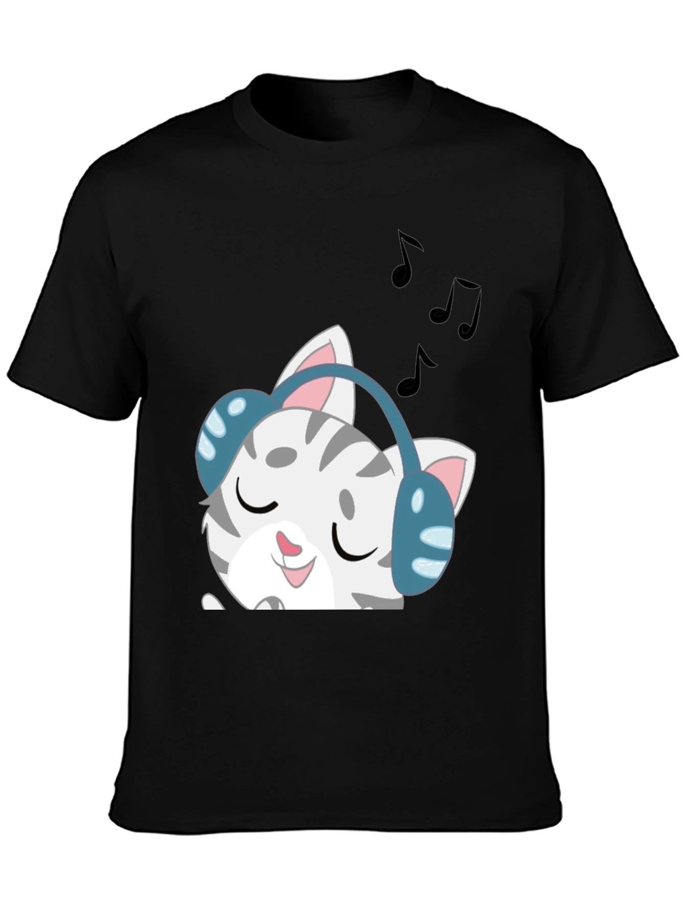 Cool Cat Headphones T-Shirt