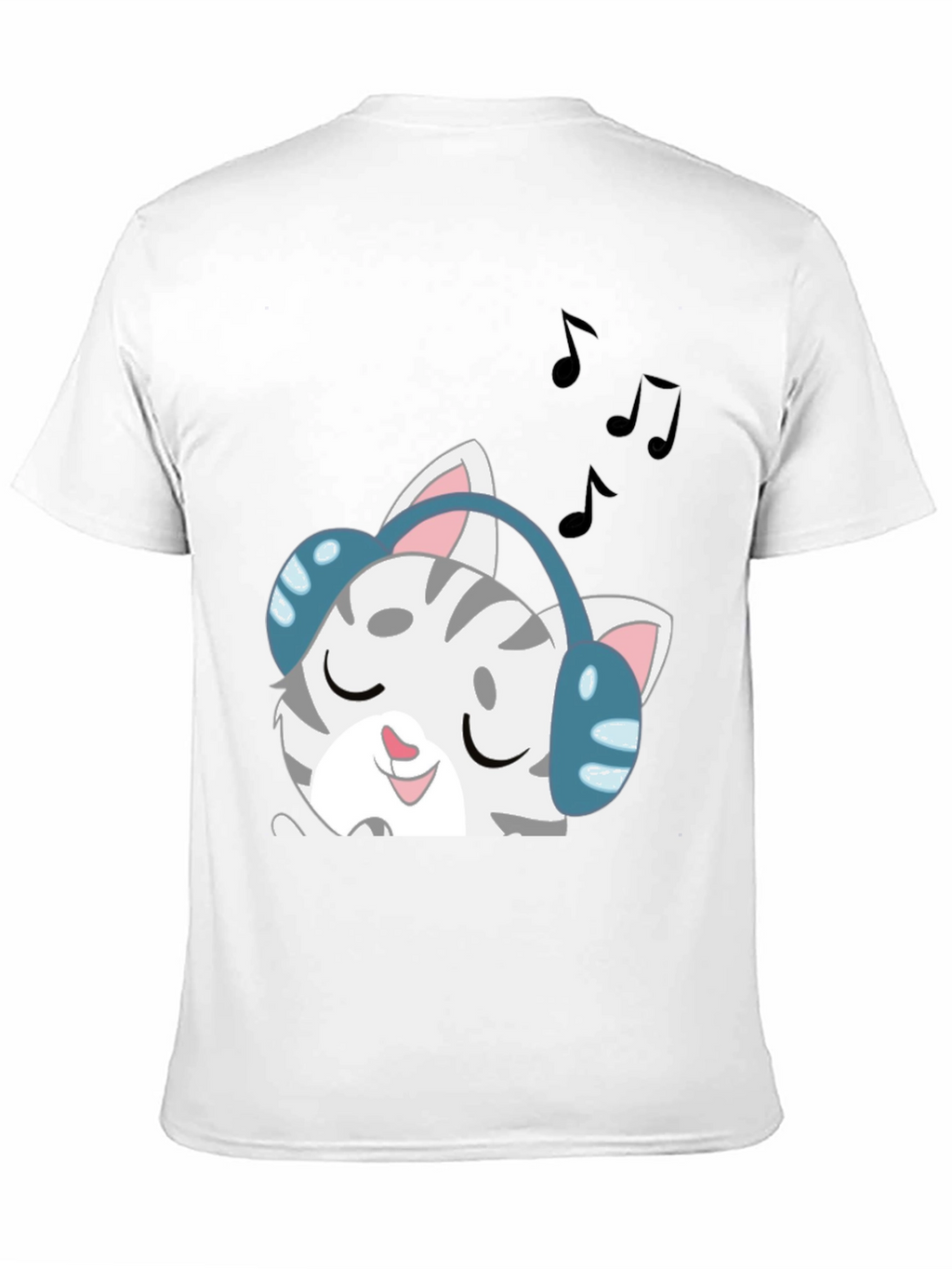 Cool Cat Headphones T-Shirt