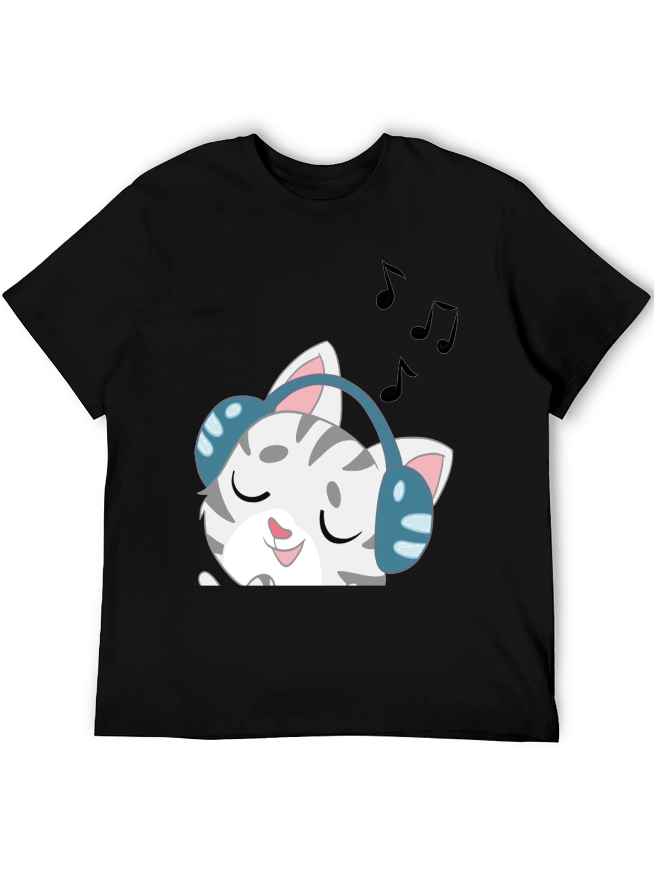 Cool Cat Headphones T-Shirt