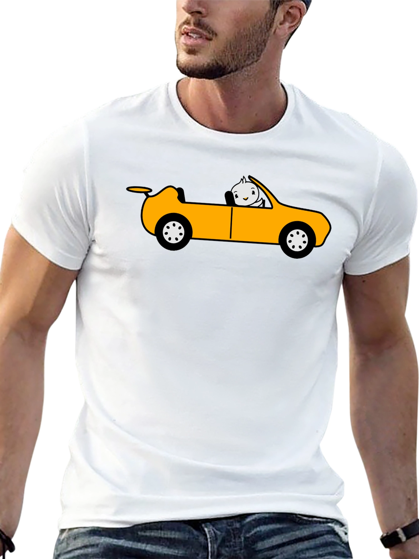 Cartoon Car T-Shirt - Unique Graphic Tee