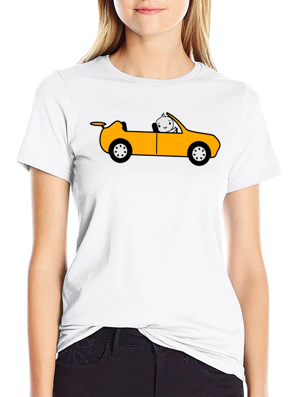 Cartoon Car T-Shirt - Unique Graphic Tee