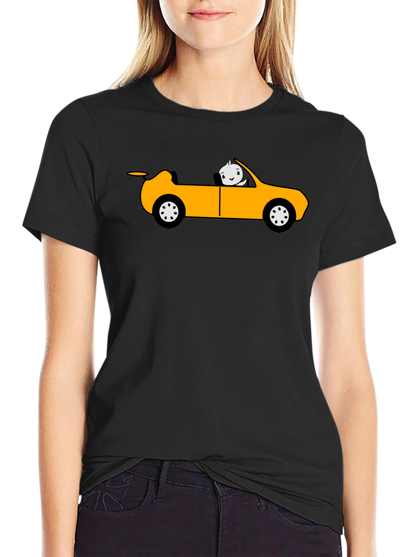 Cartoon Car T-Shirt - Unique Graphic Tee
