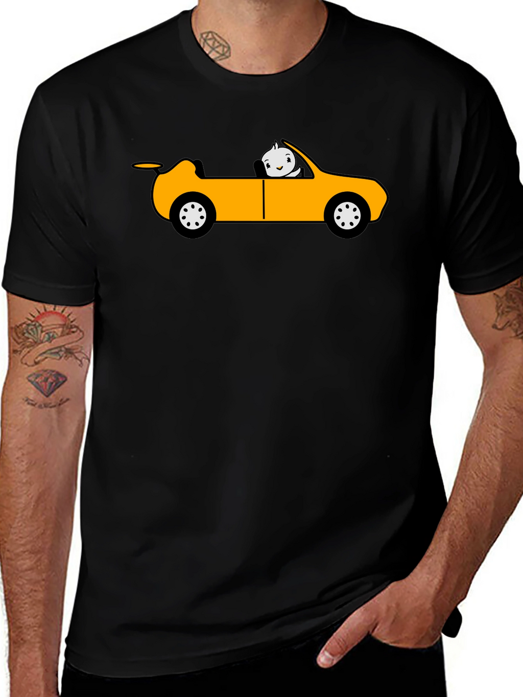 Cartoon Car T-Shirt - Unique Graphic Tee