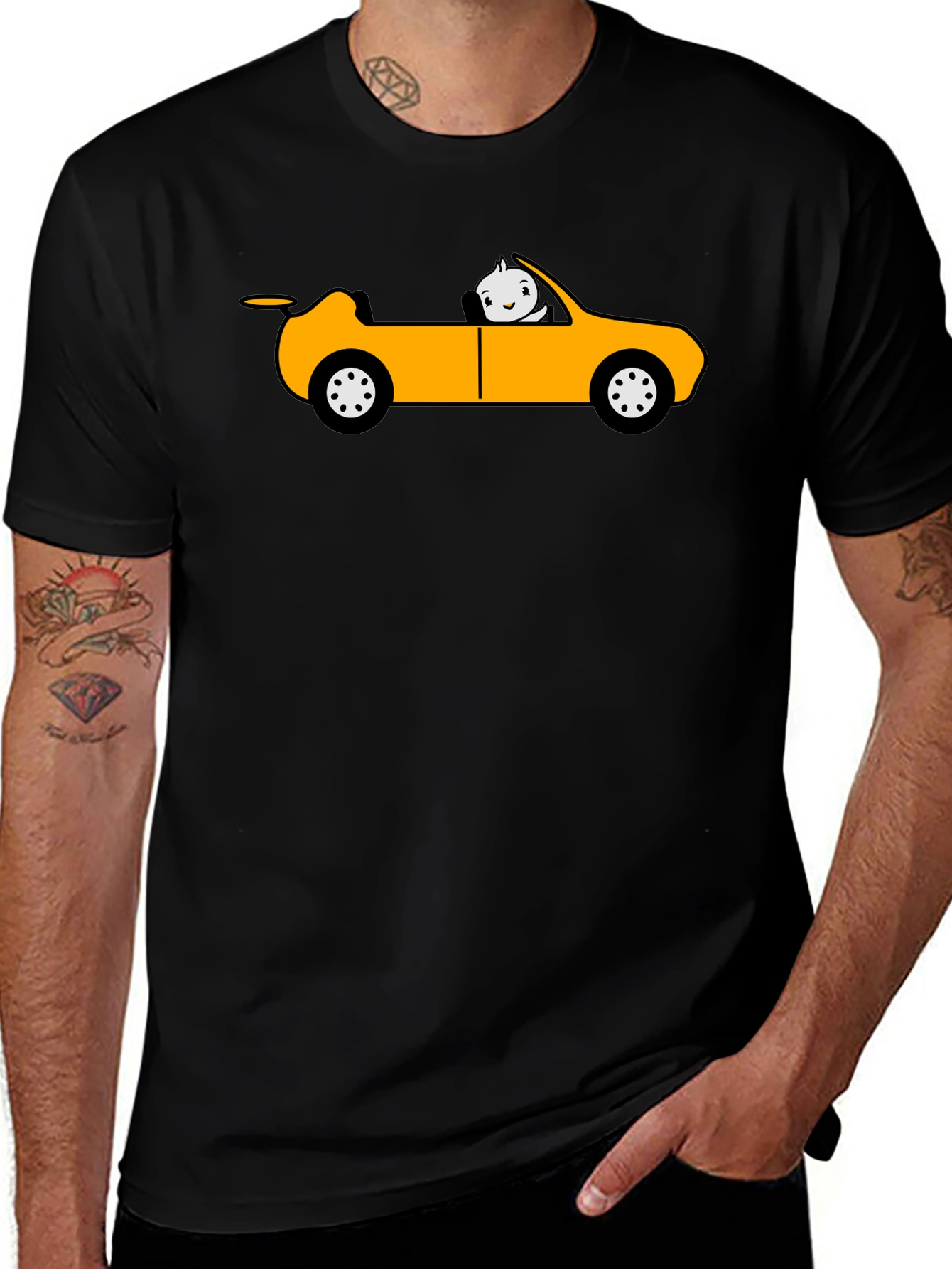 Cartoon Car T-Shirt - Unique Graphic Tee