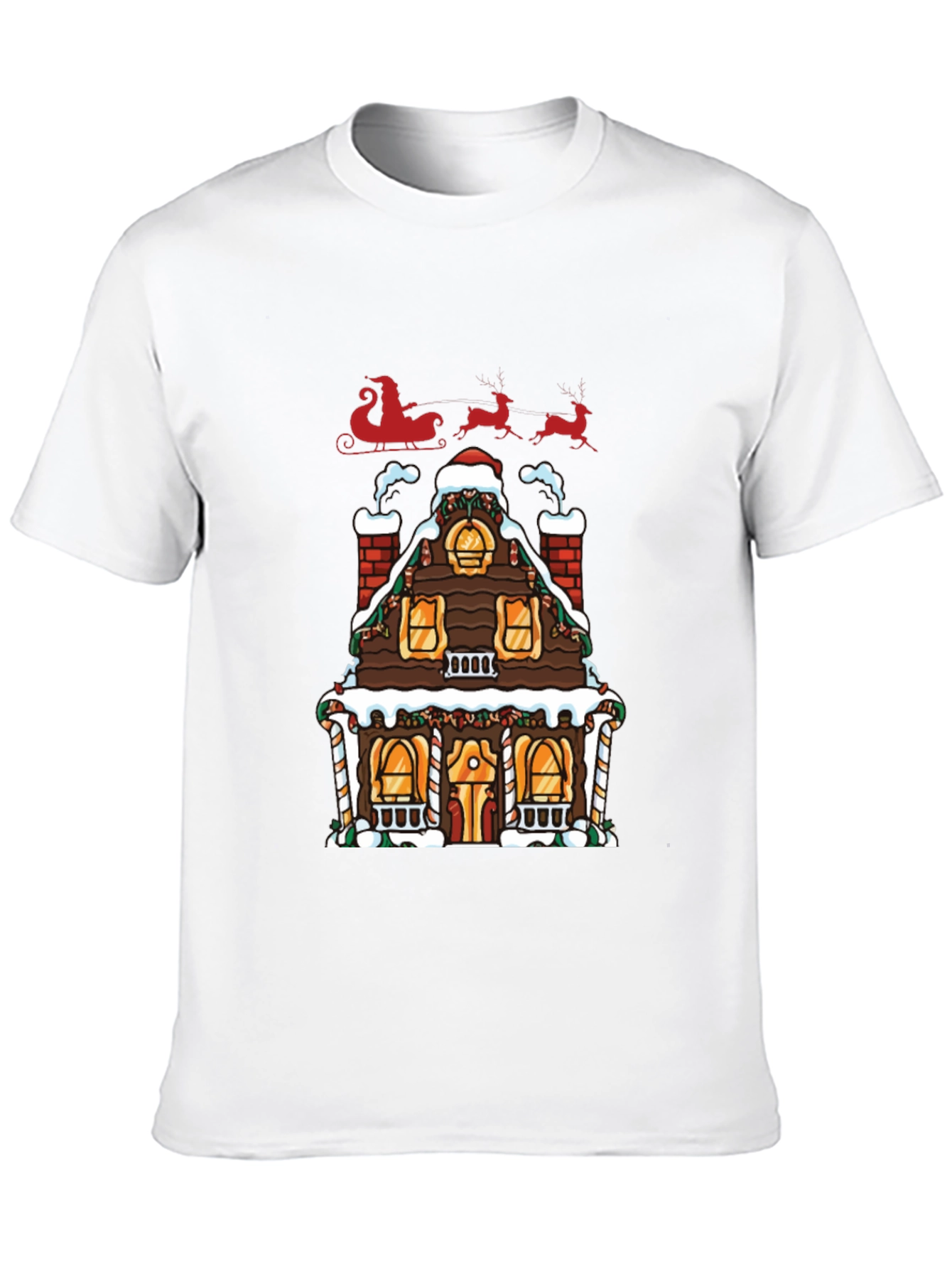 Festive Gingerbread House Christmas T-Shirt