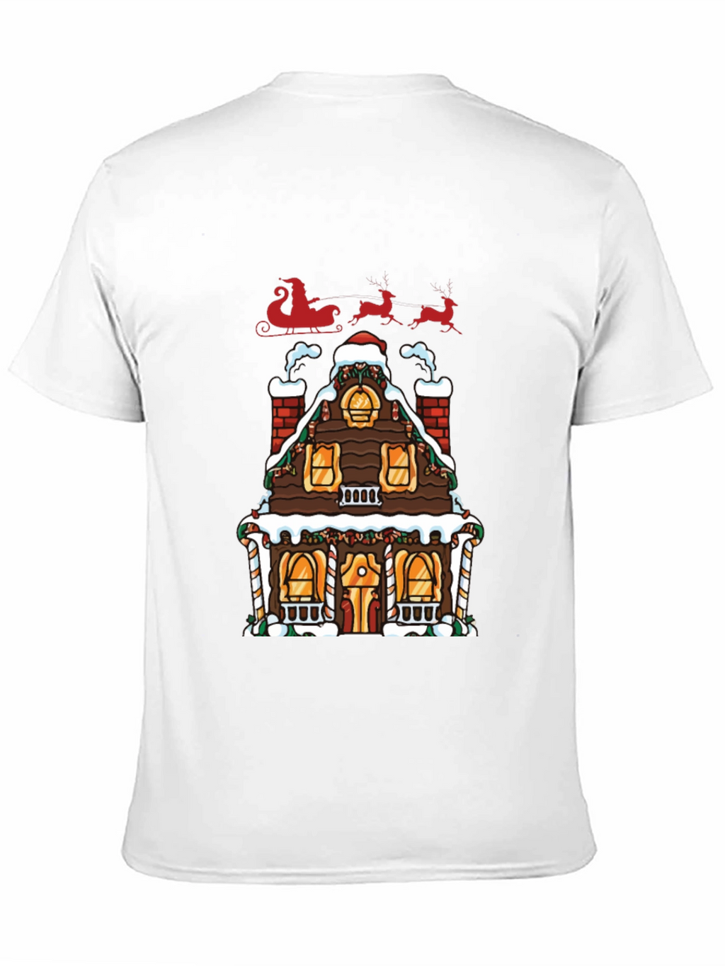 Festive Gingerbread House Christmas T-Shirt