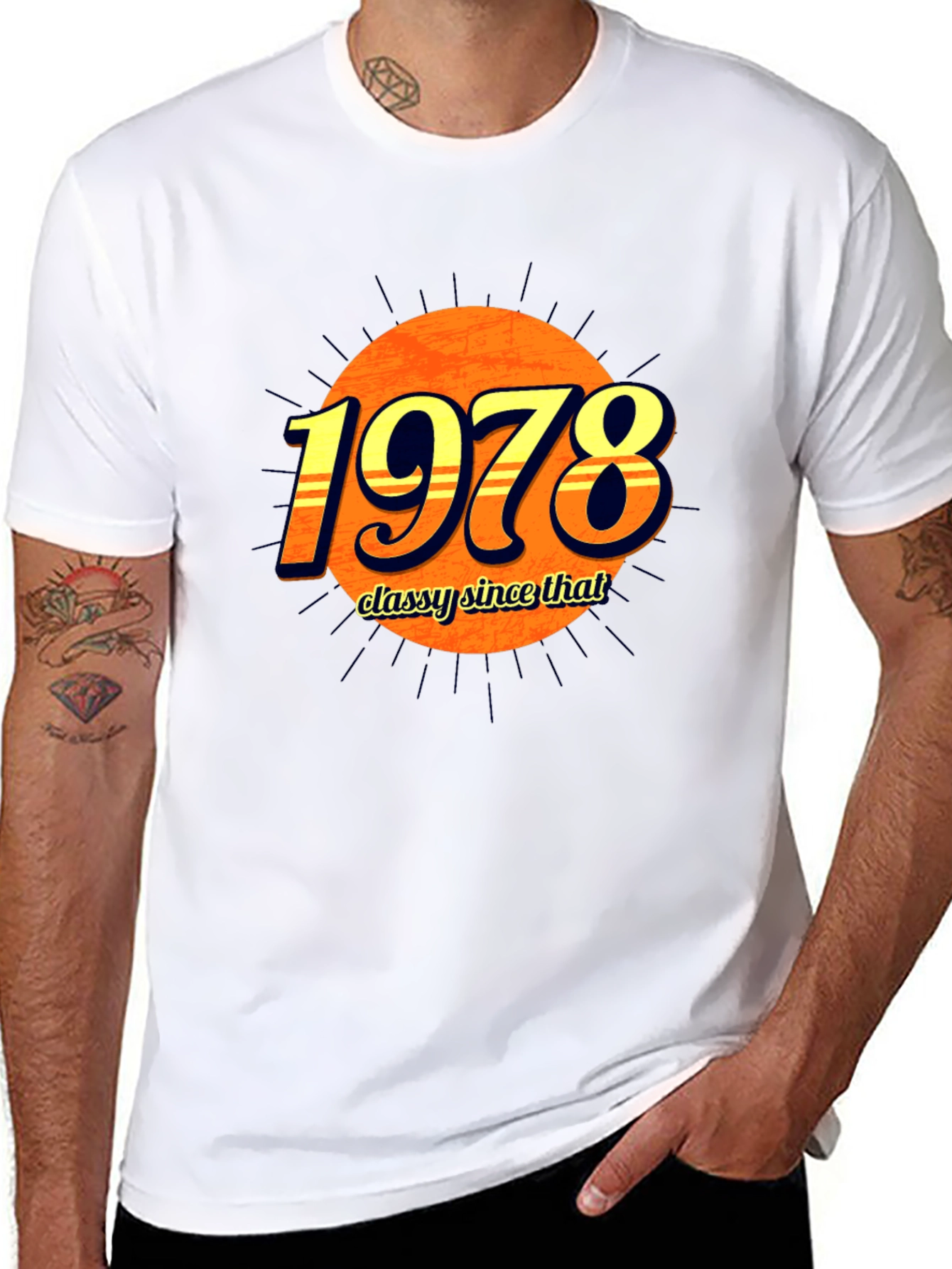 Classy Since 1978 Graphic Tee - Birthday Gift