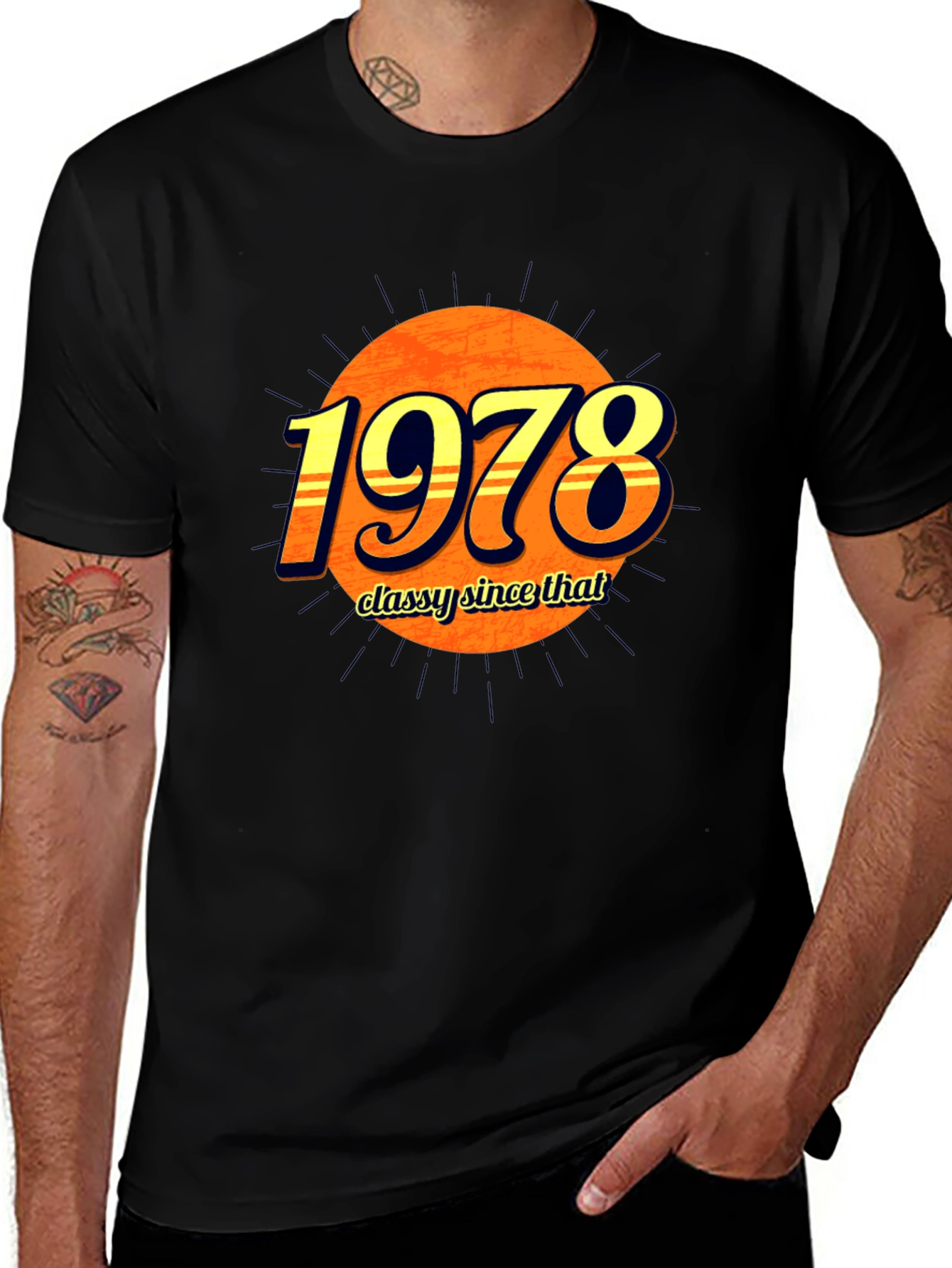 Classy Since 1978 Graphic Tee - Birthday Gift