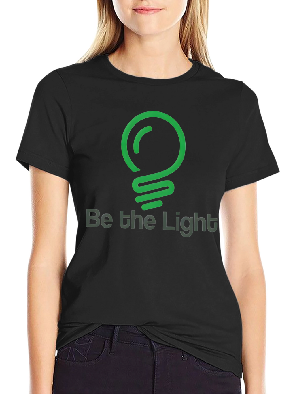 Be the Light Graphic T-Shirt - Black