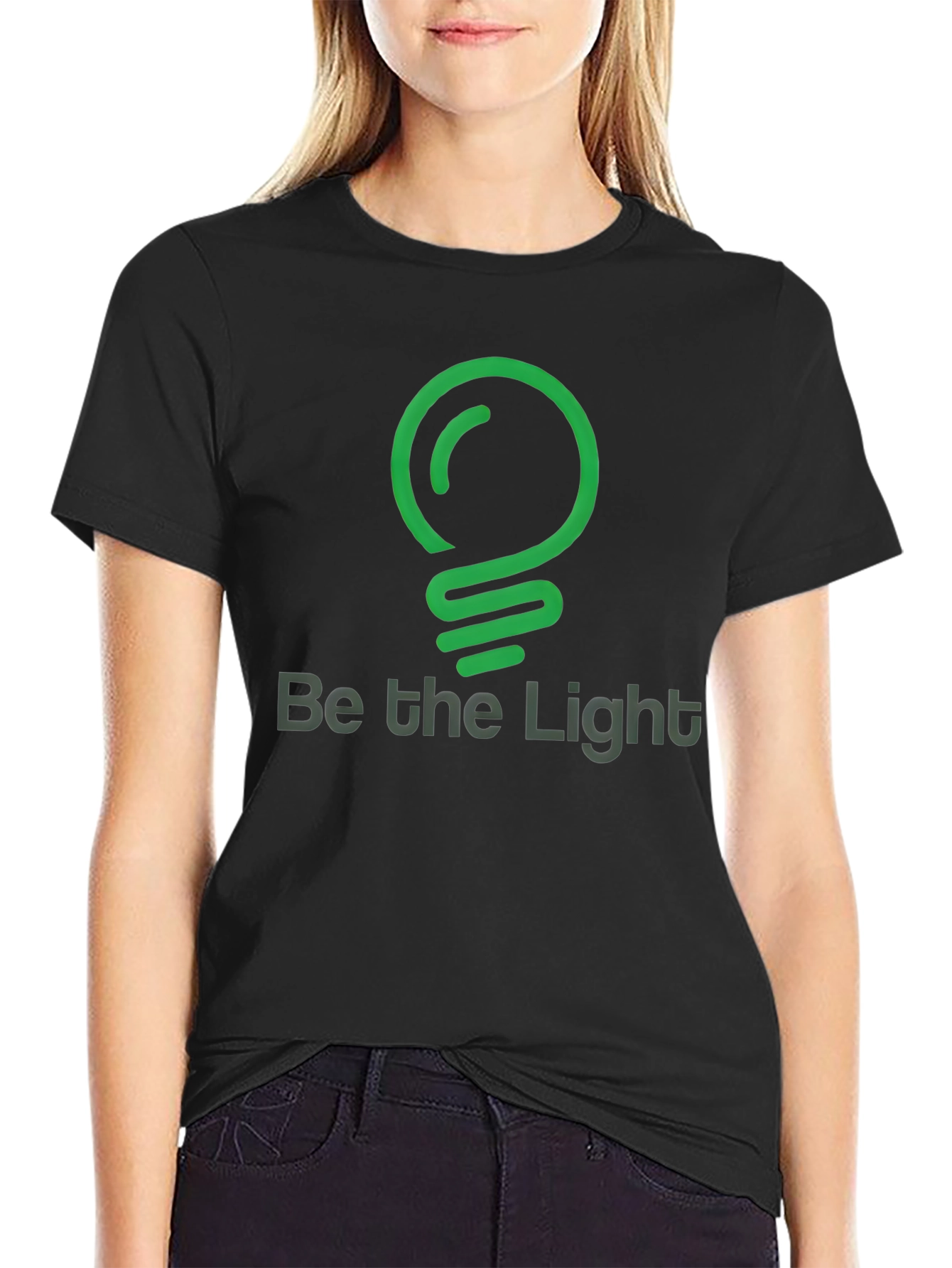 Be the Light Graphic T-Shirt - Black