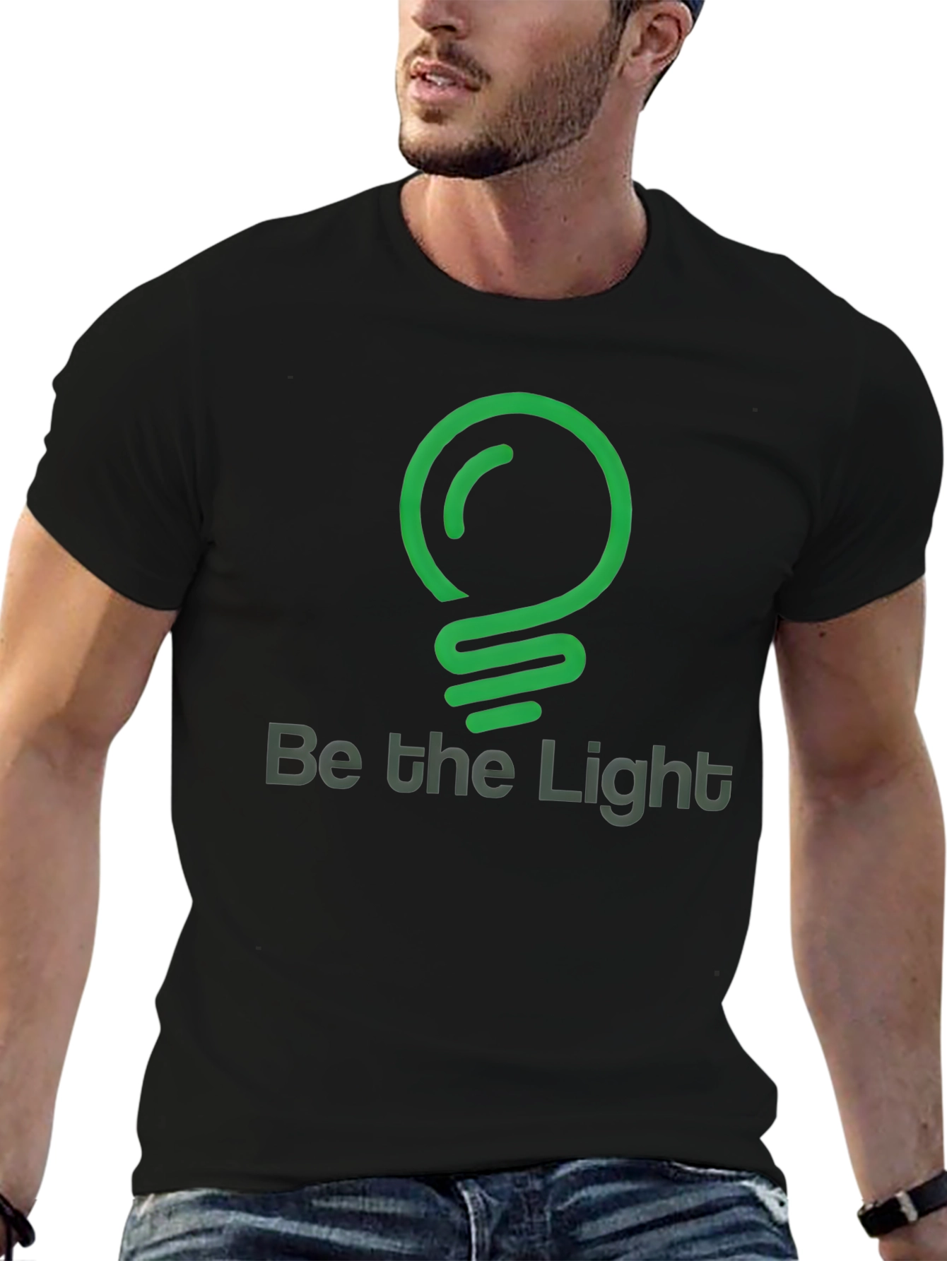 Be the Light Graphic T-Shirt - Black