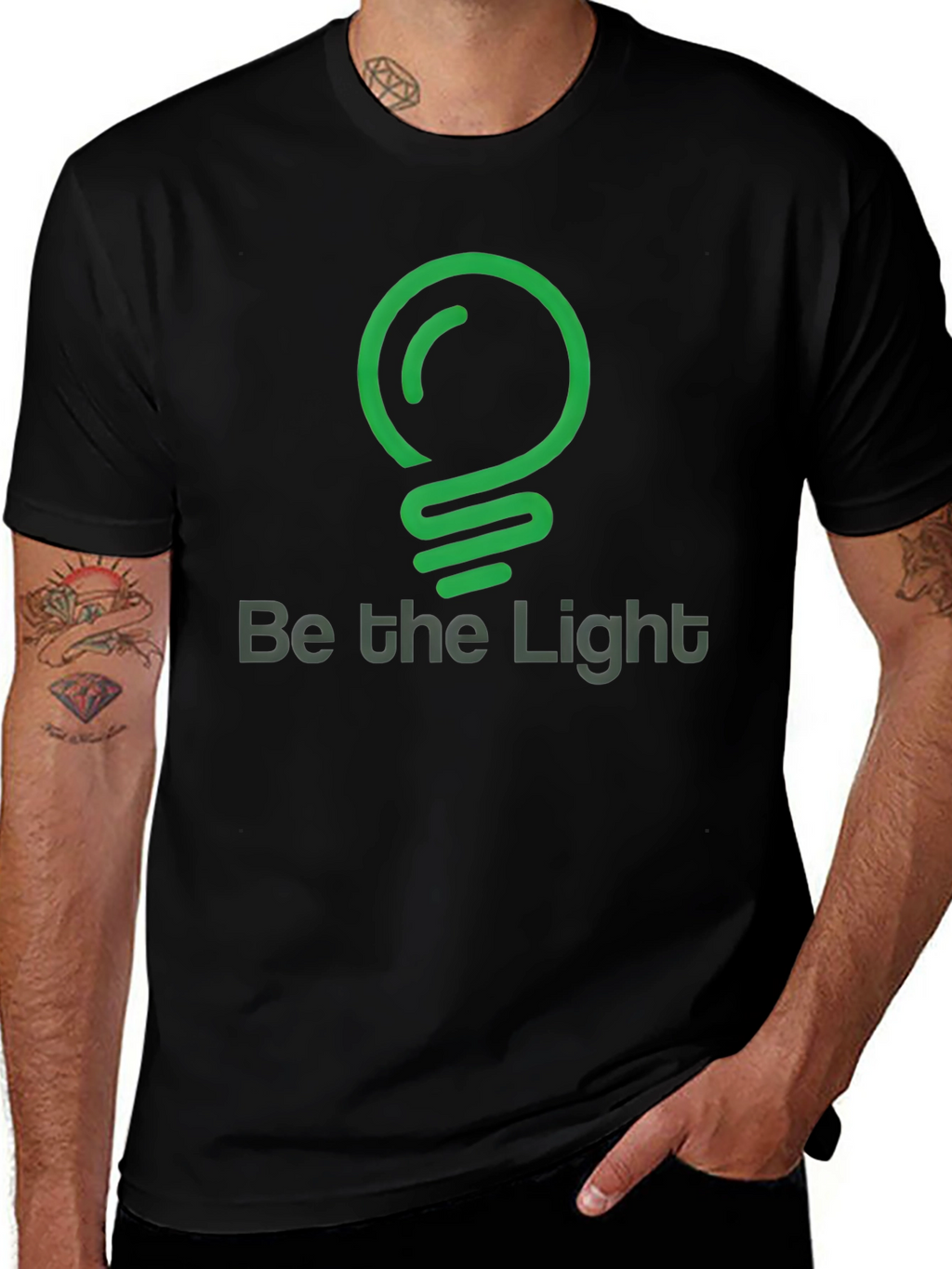 Be the Light Graphic T-Shirt - Black