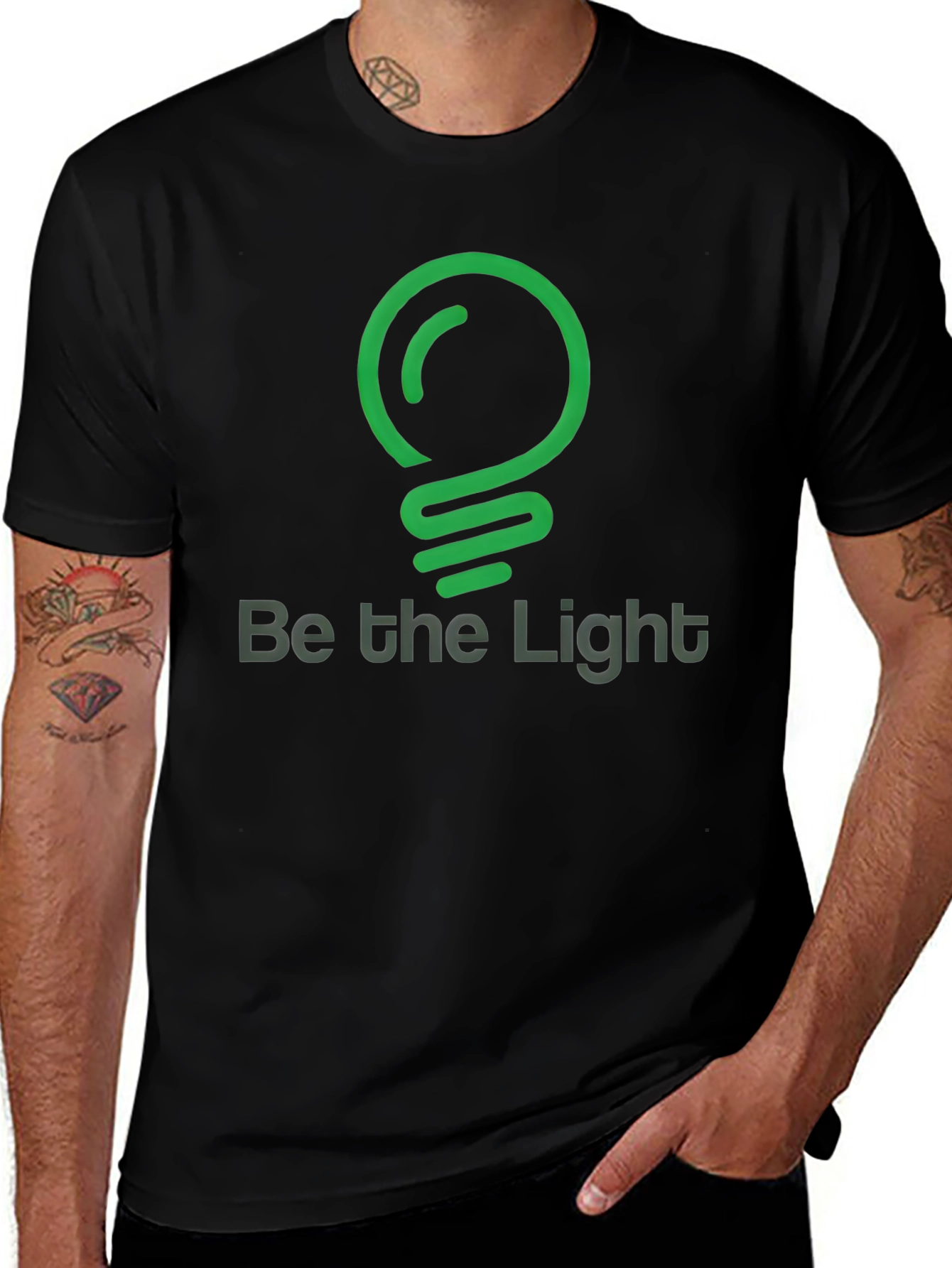 Be the Light Graphic T-Shirt - Black