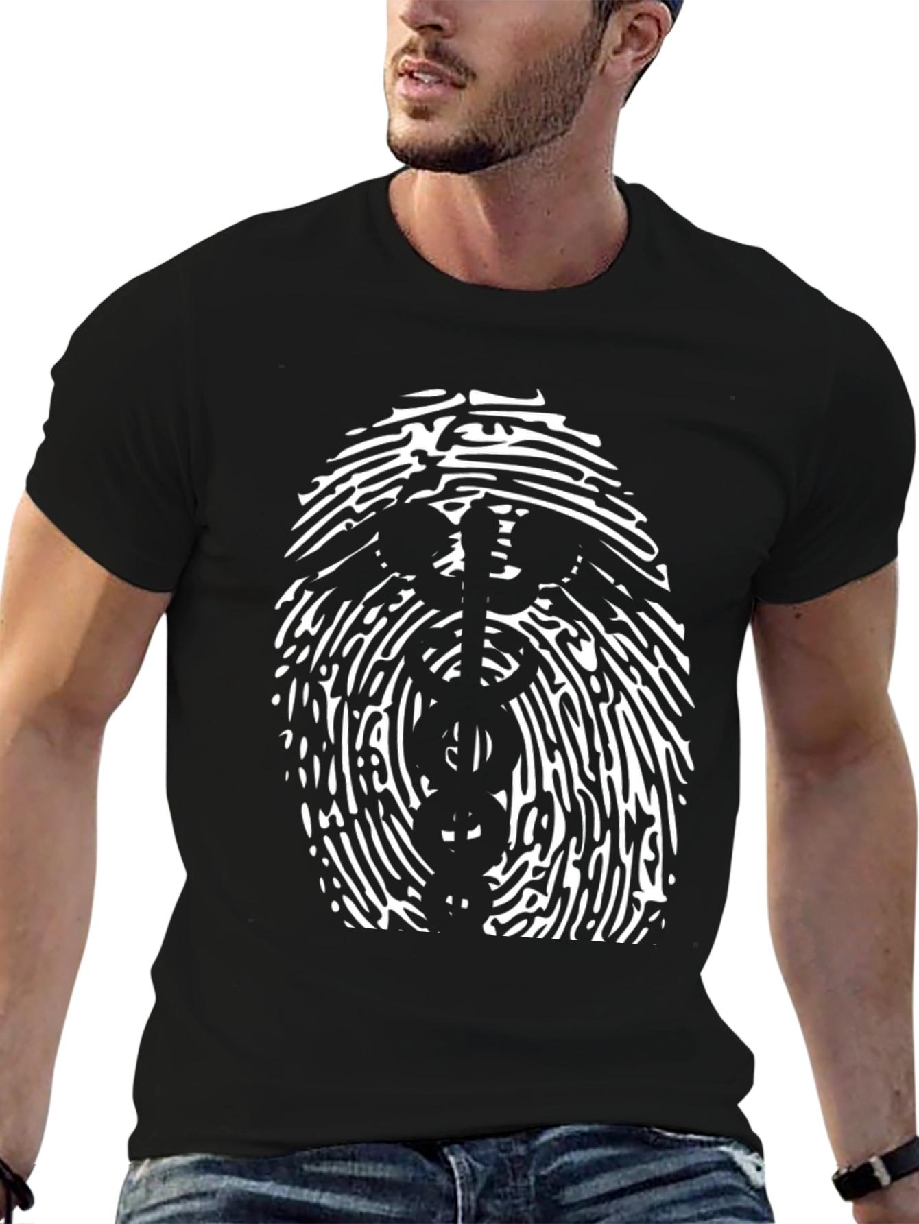 Medical Fingerprint Graphic Tee