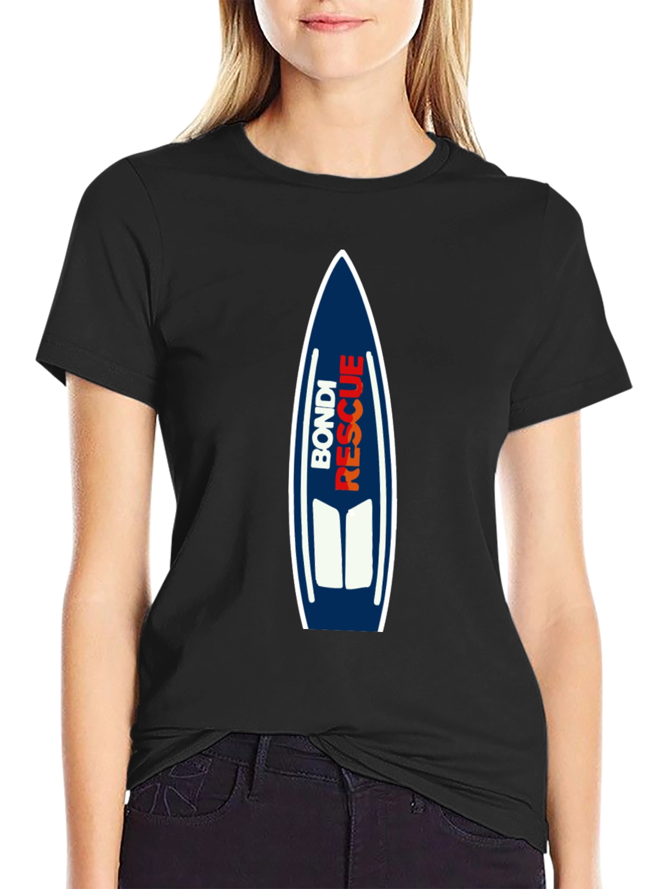 Bondi Rescue Graphic Tee - Surfboard Design