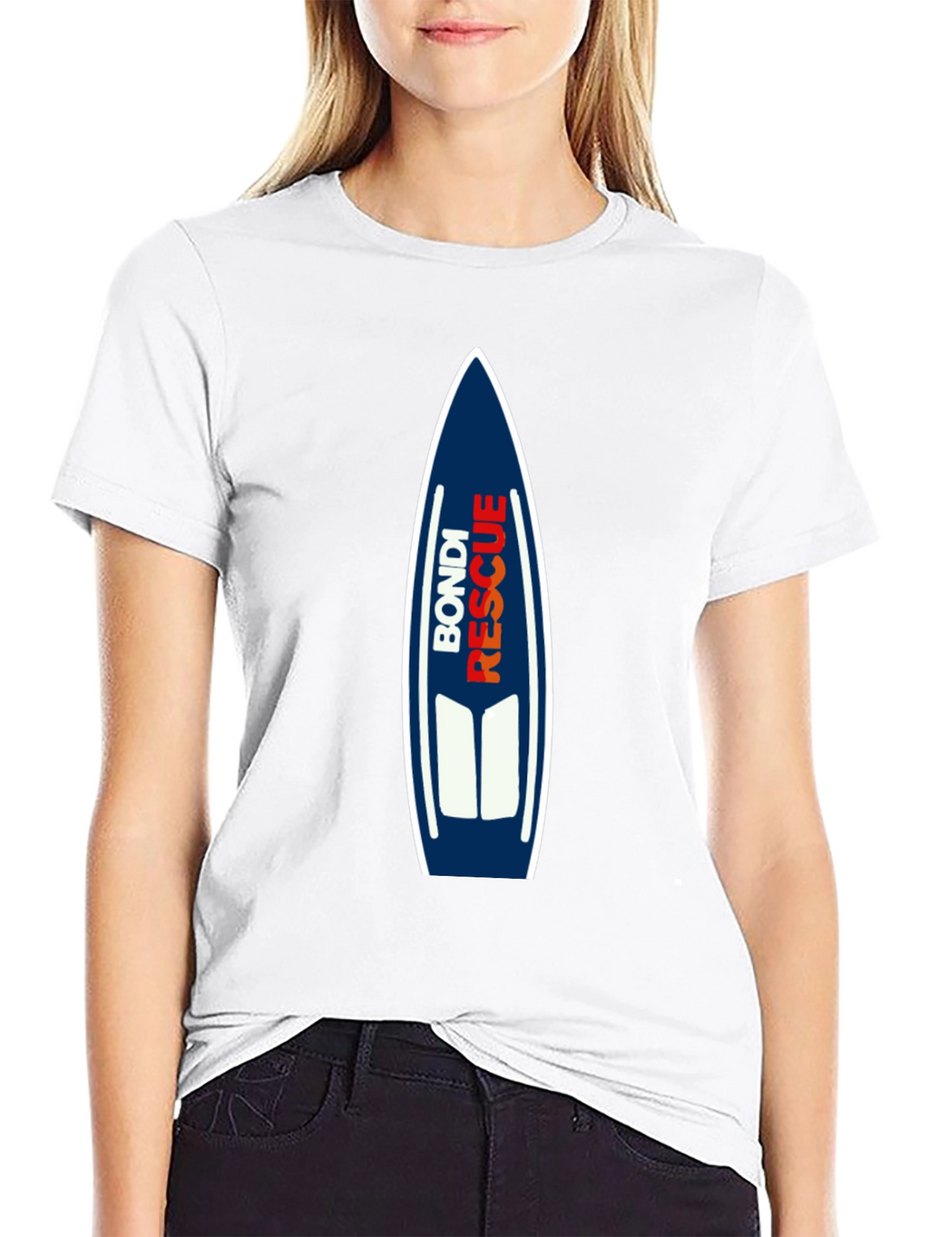 Bondi Rescue Graphic Tee - Surfboard Design