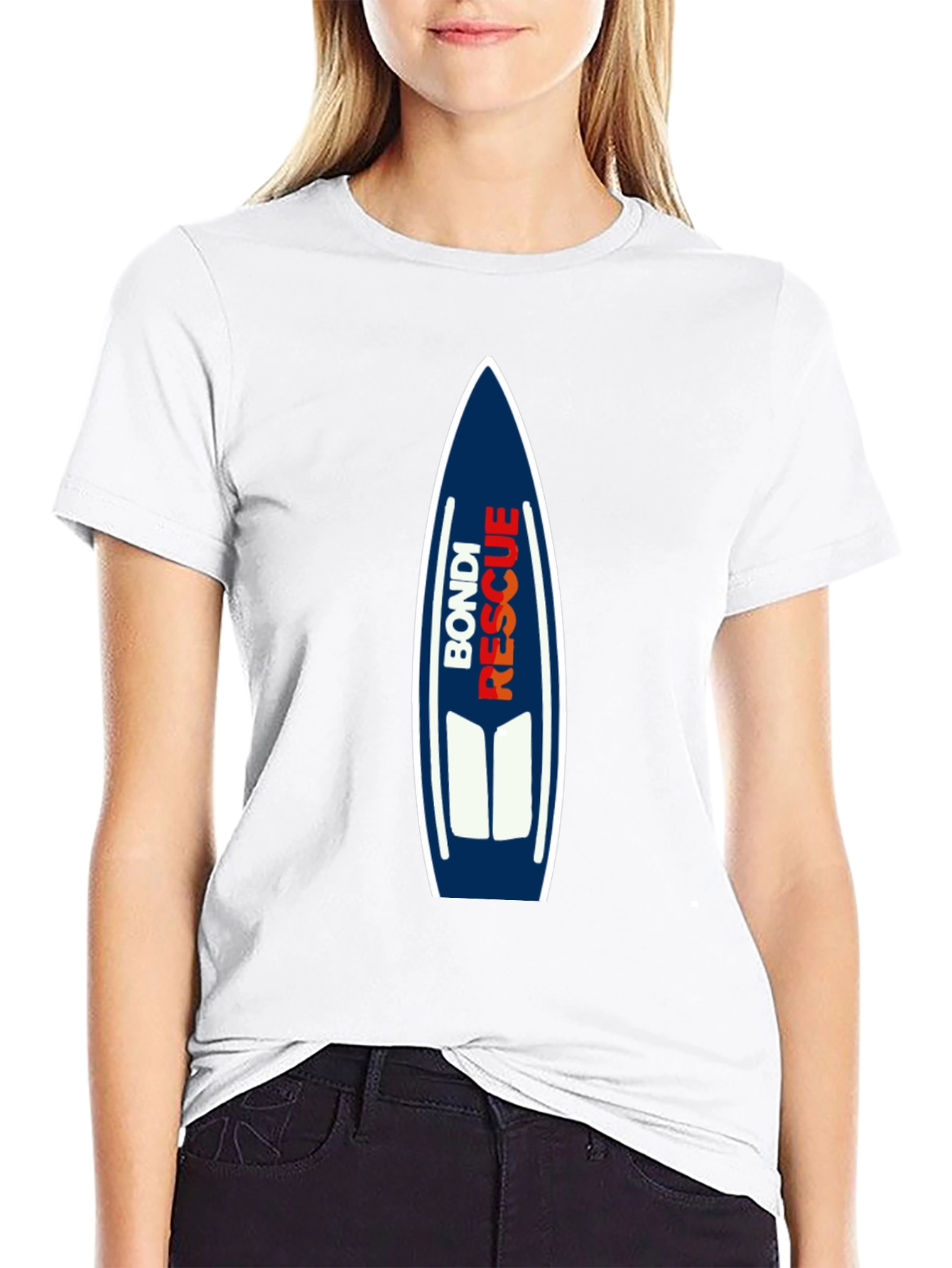 Bondi Rescue Graphic Tee - Surfboard Design