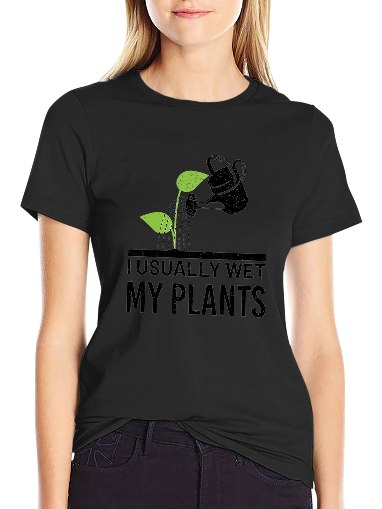 I Usually Wet My Plants T-Shirt Gardener Tee