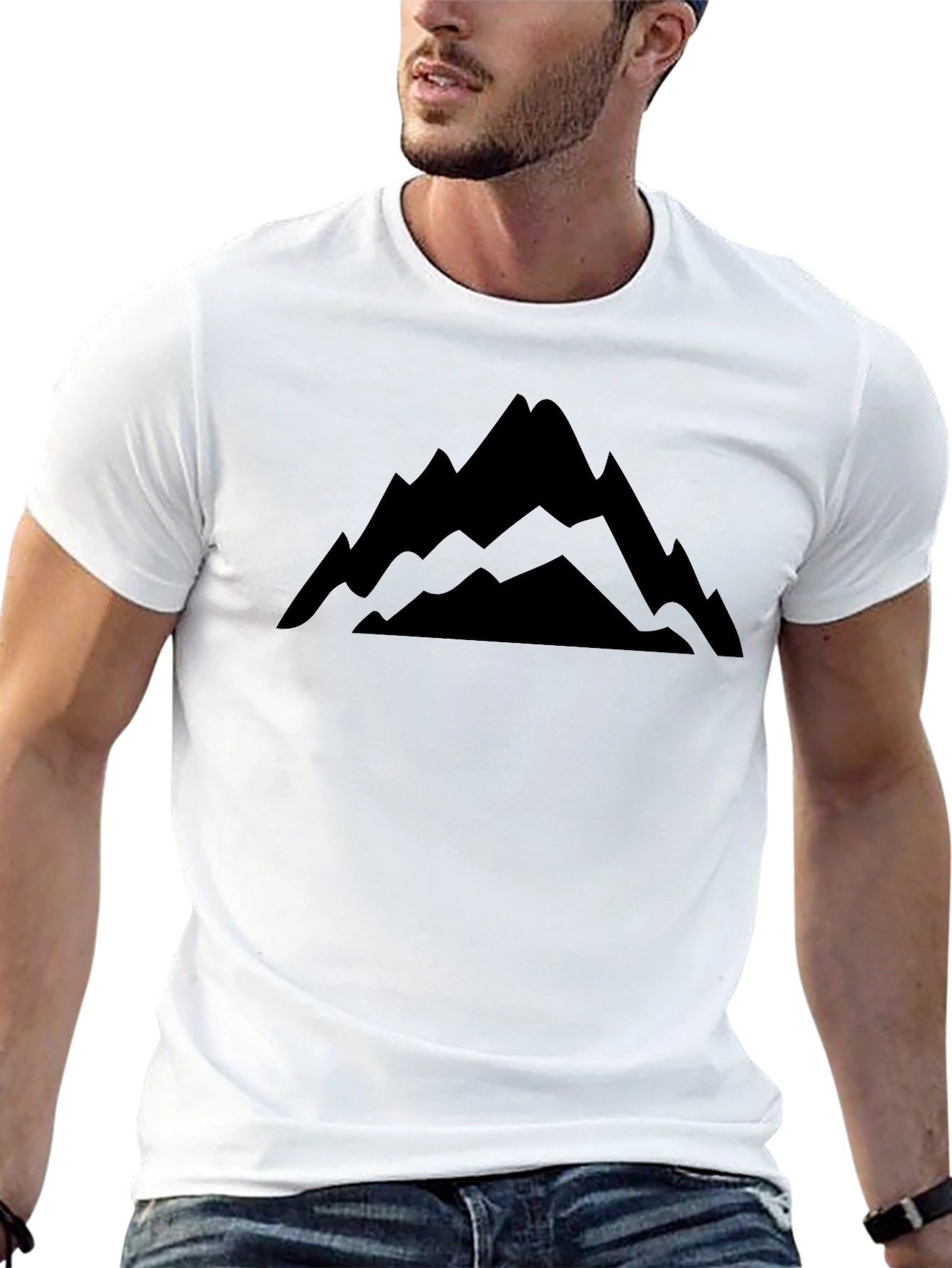 Mountain Graphic Black T-Shirt